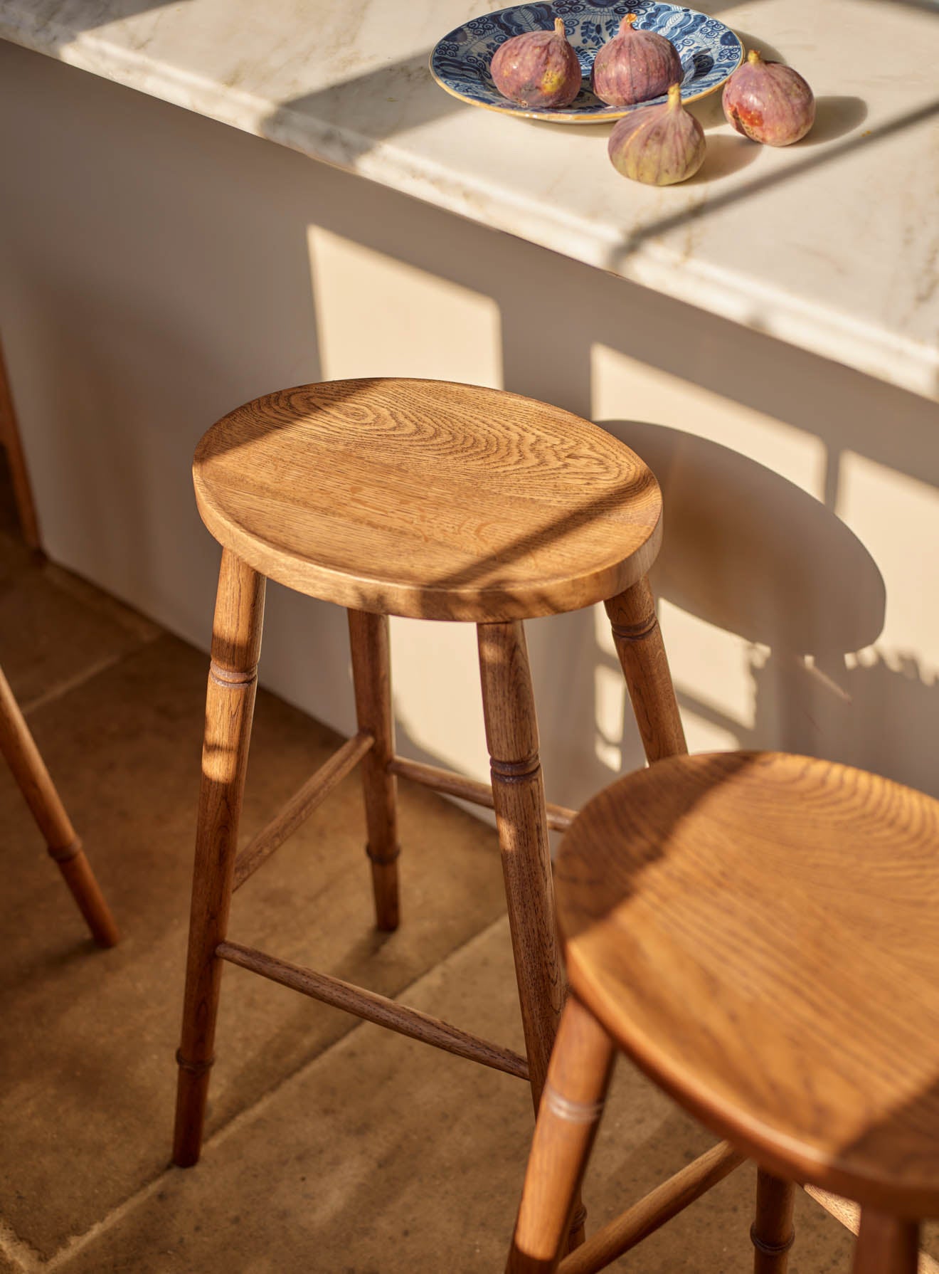 Wood Turning Bar Stools Oval Oak Bar Stool – Rowen Wren