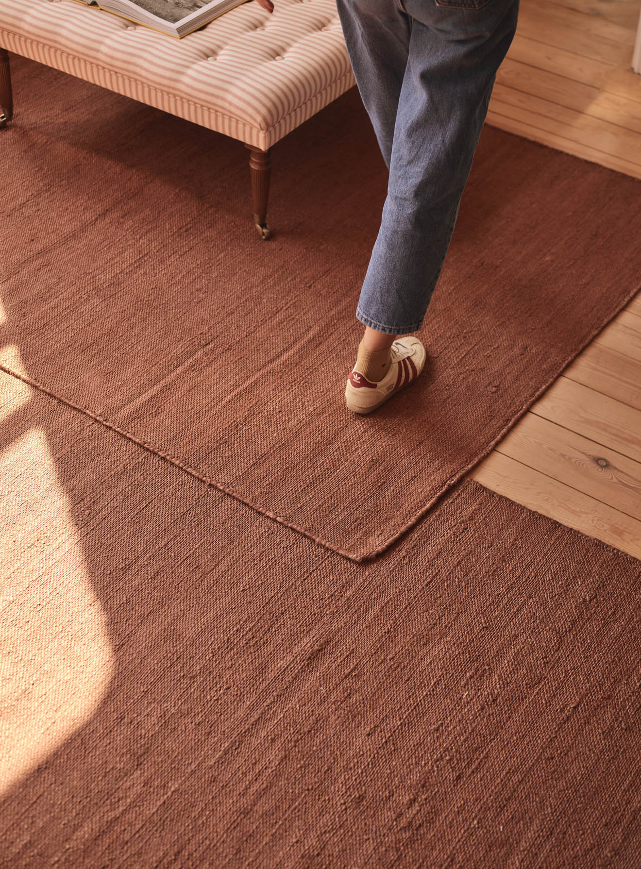 Otto Jute Rug, Rust