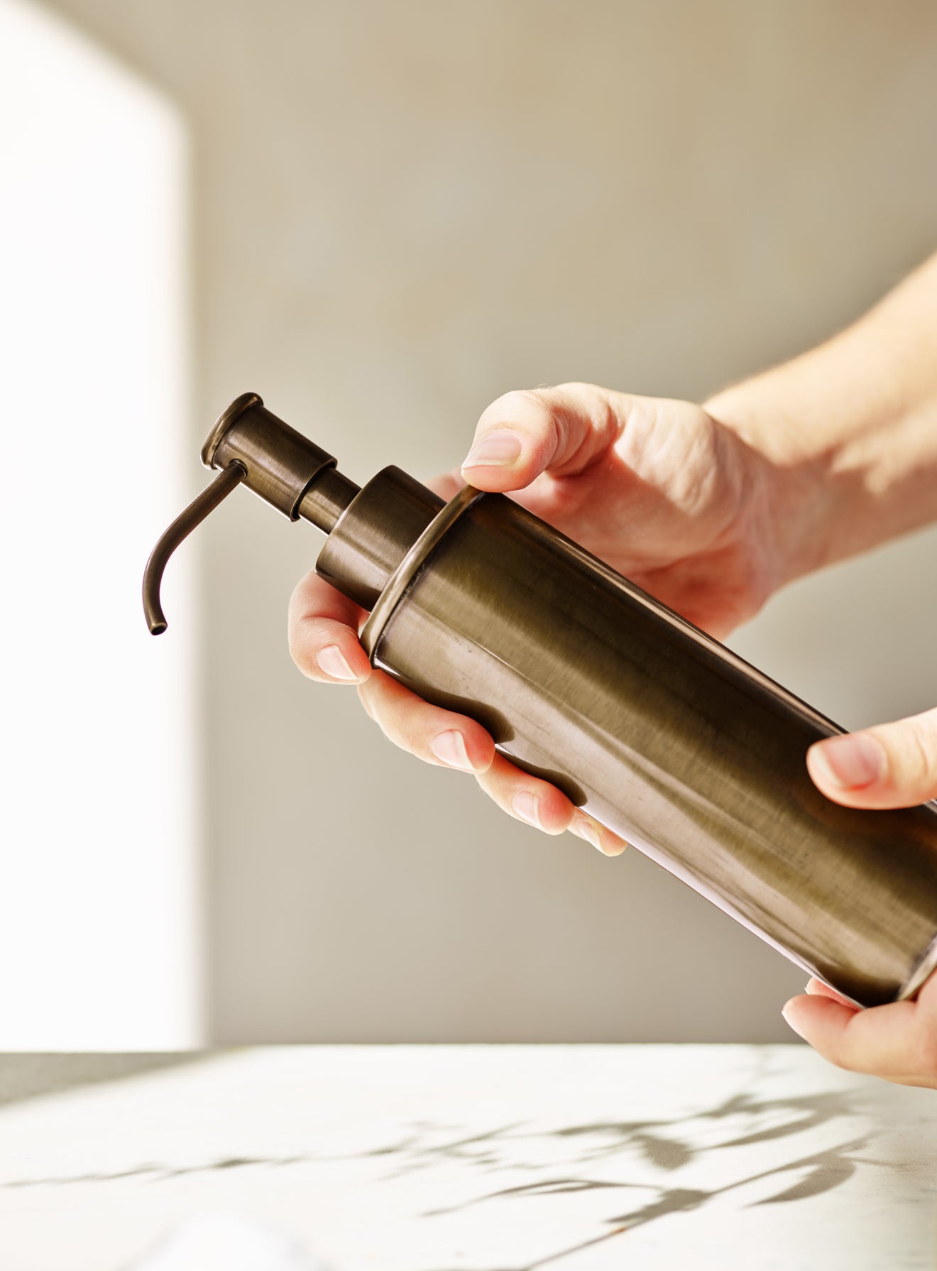 Bilton Soap Pump, Antique Brass Rowen & Wren