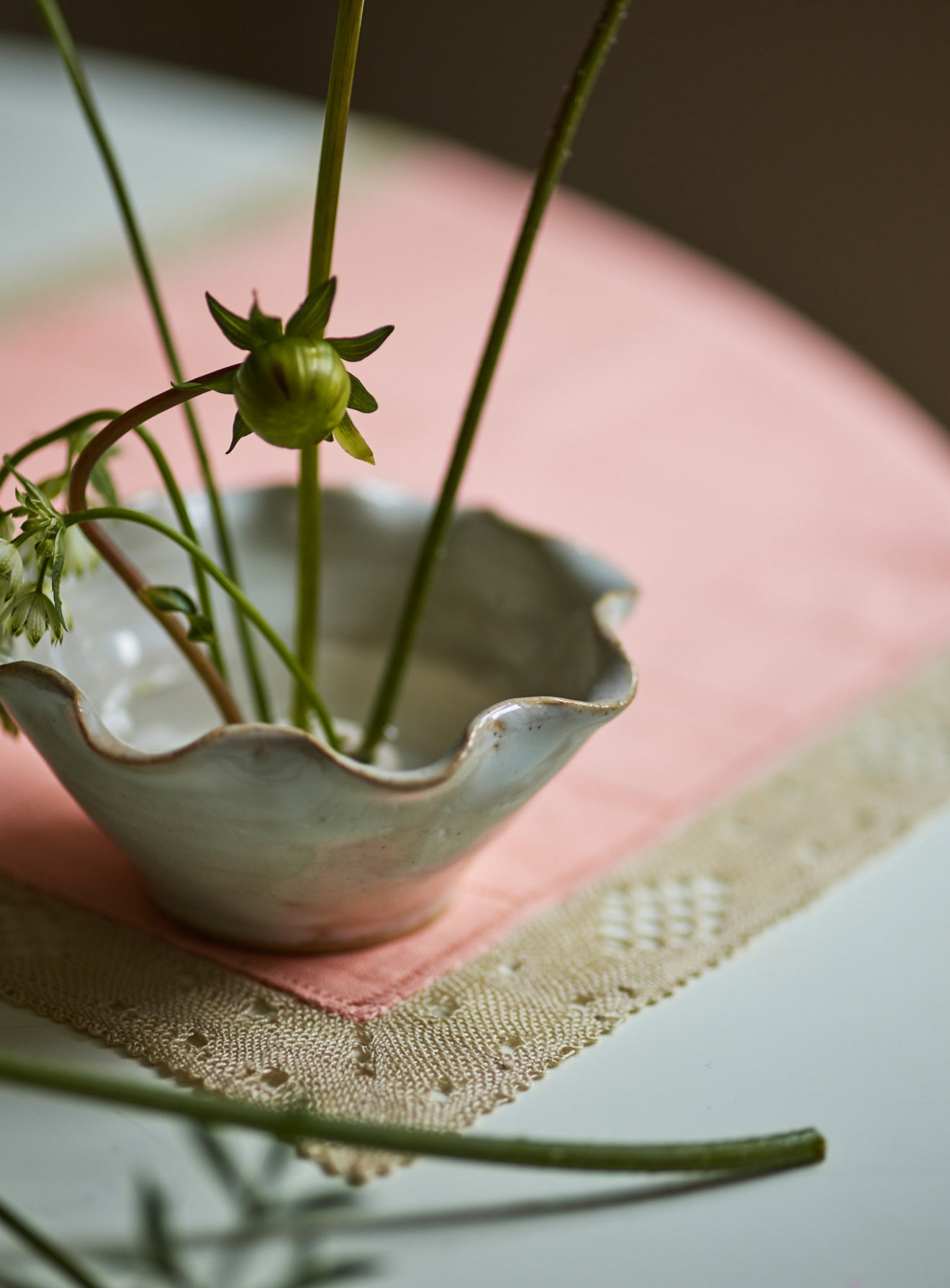 Handmade Ceramic Flower Frog