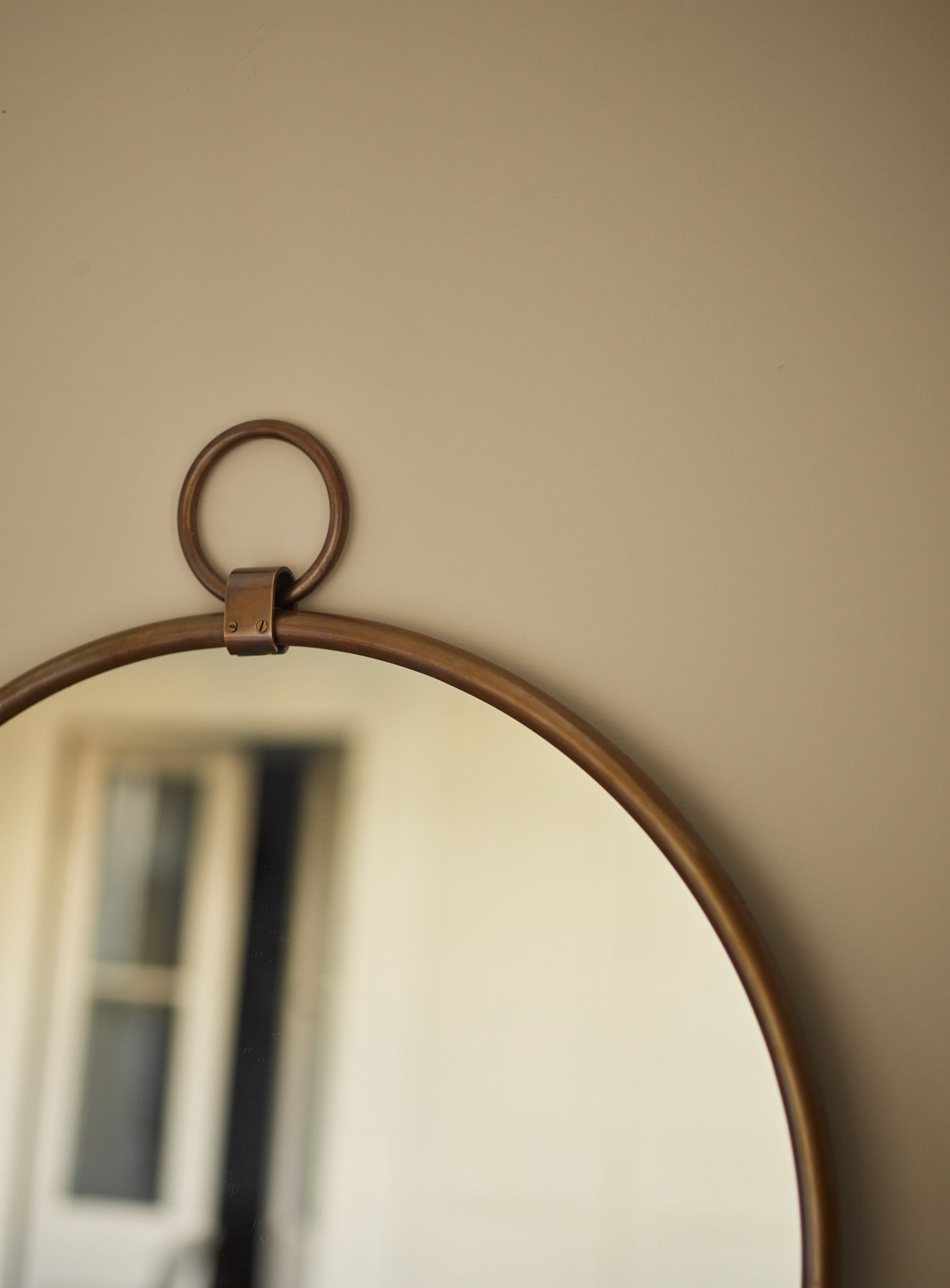 Indar Hanging Mirror, Brass