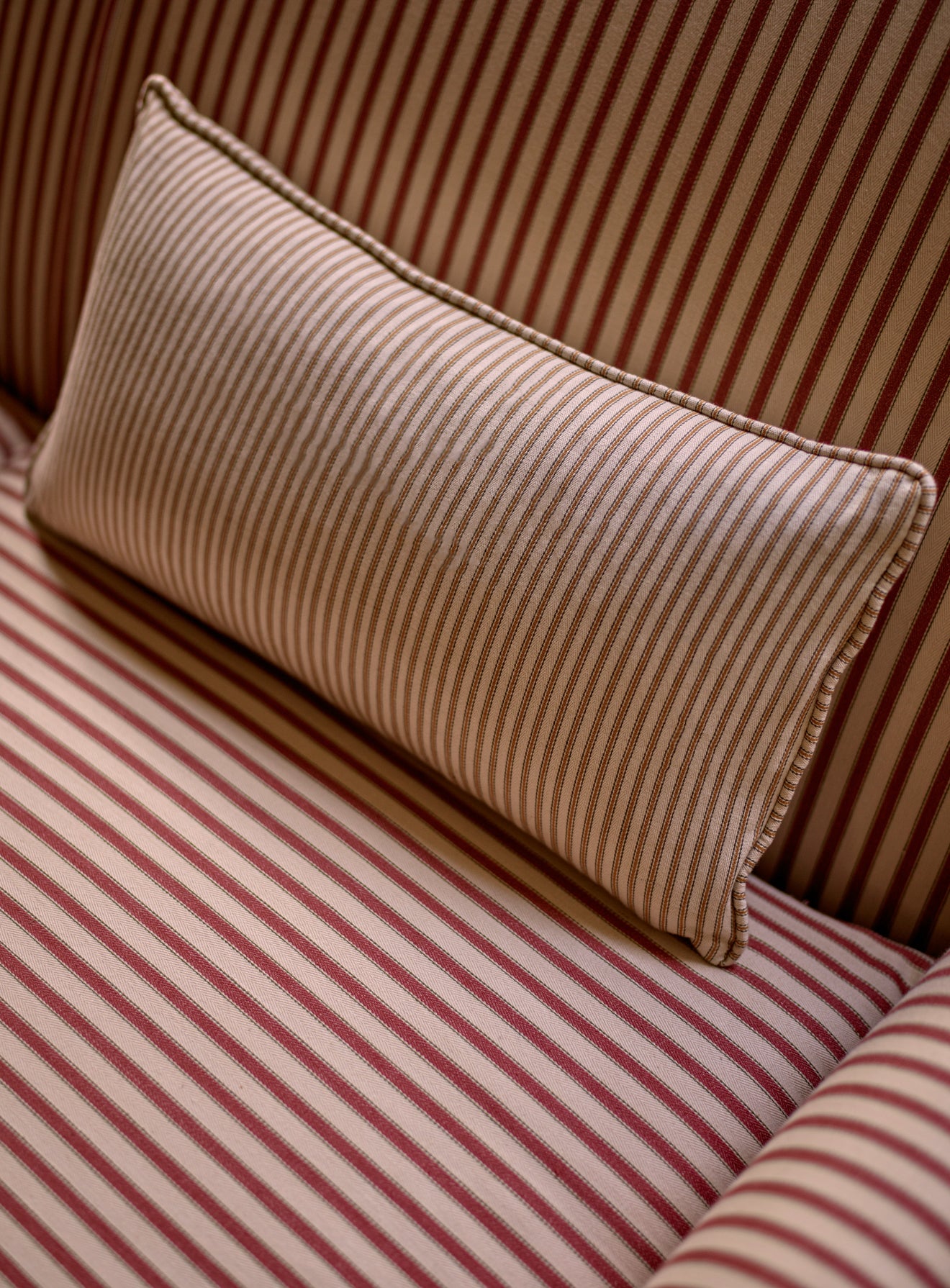 Abington Sofa, Two Seater, Heritage Red Stripe