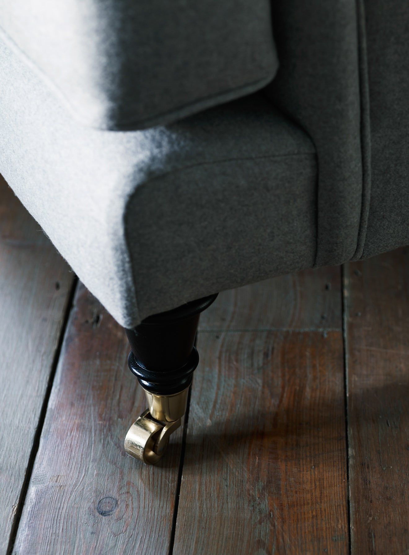 Abington Sofa, Two Seater, Grey Wool