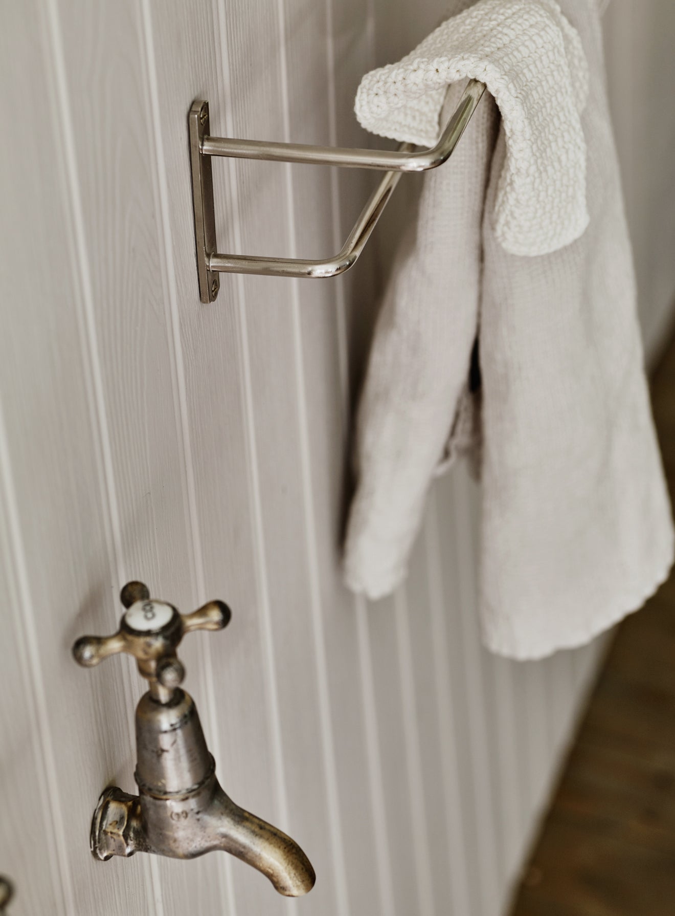 Door Towel Bathroom Towel Bar With Hooks Double Towel Door