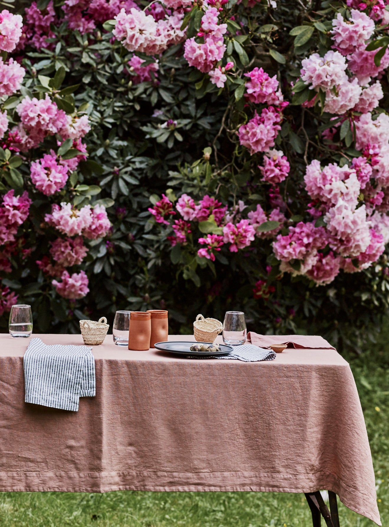 Linen Tablecloth, Plaster Pink