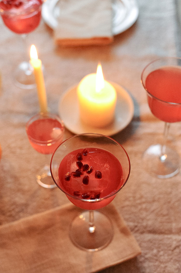 Flora's Pomegranate and Gin Fizz