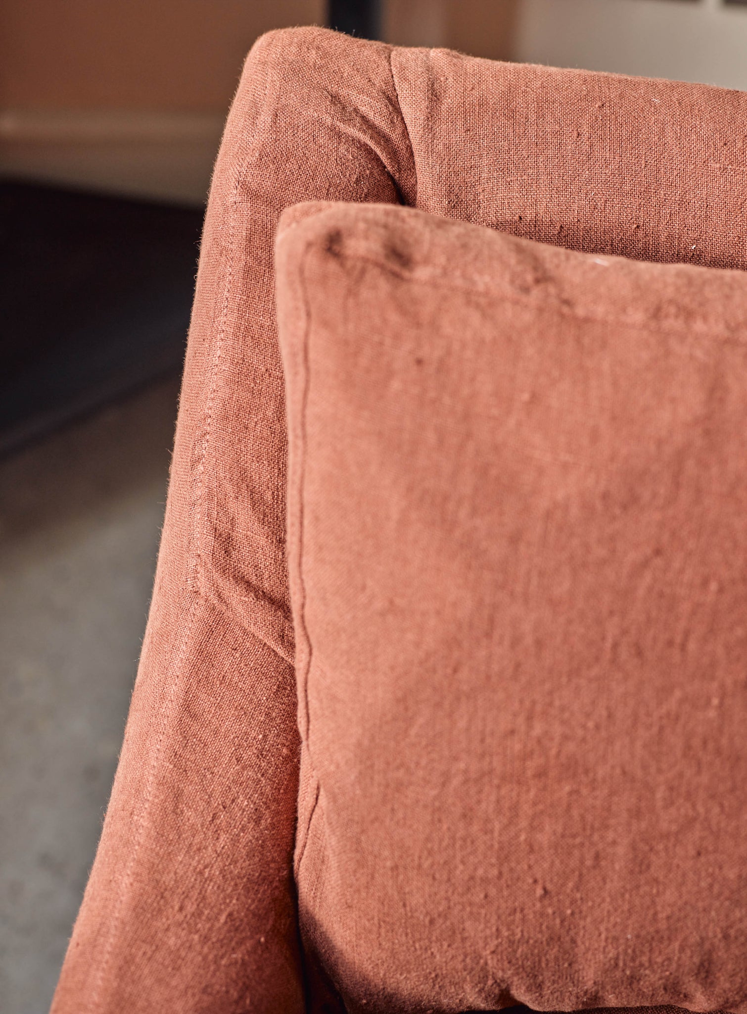 Warren Loose Cover Chaise Sofa, Flax Linen