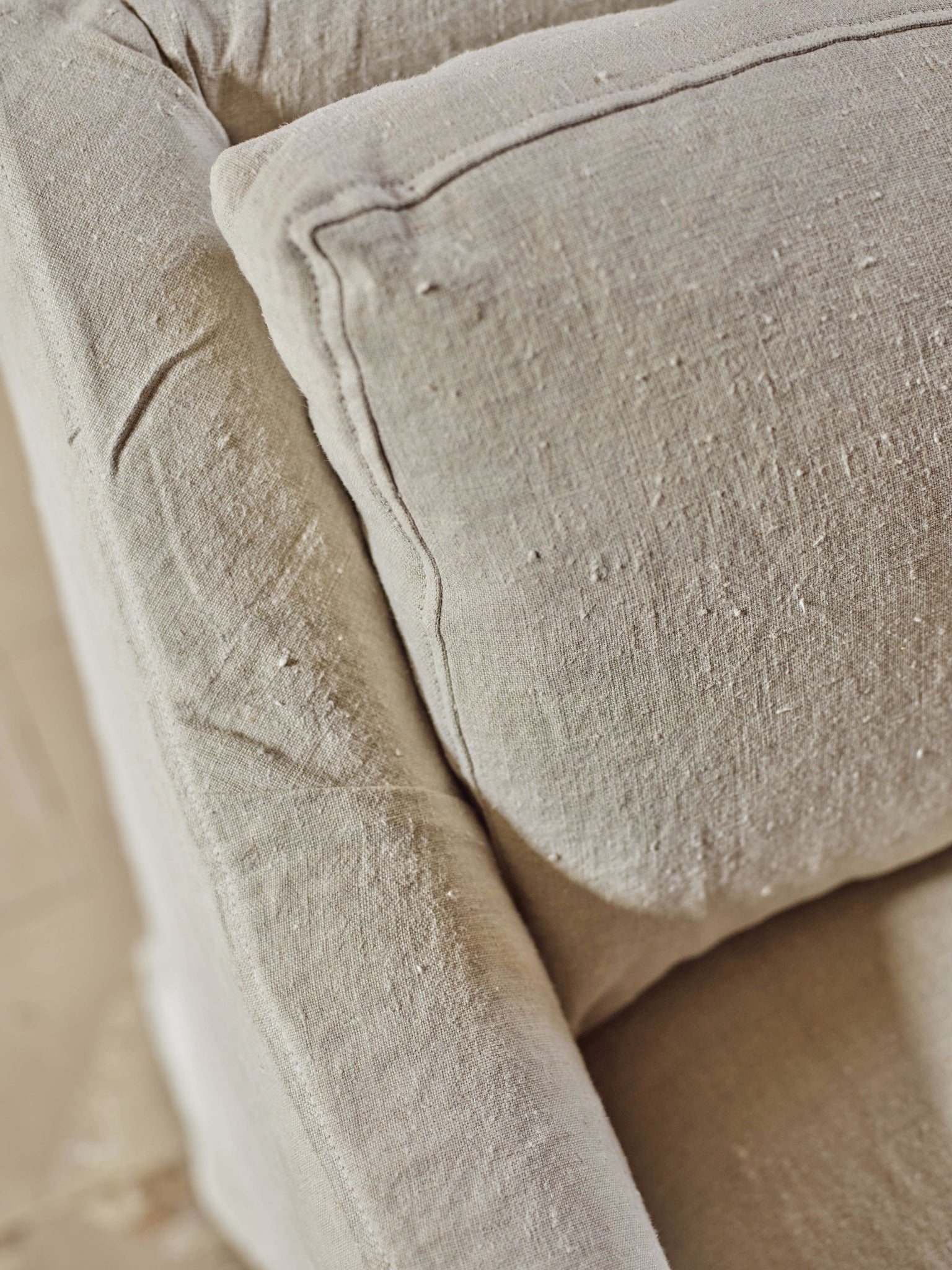 Warren Loose Cover Sofa, Parchment Cotton