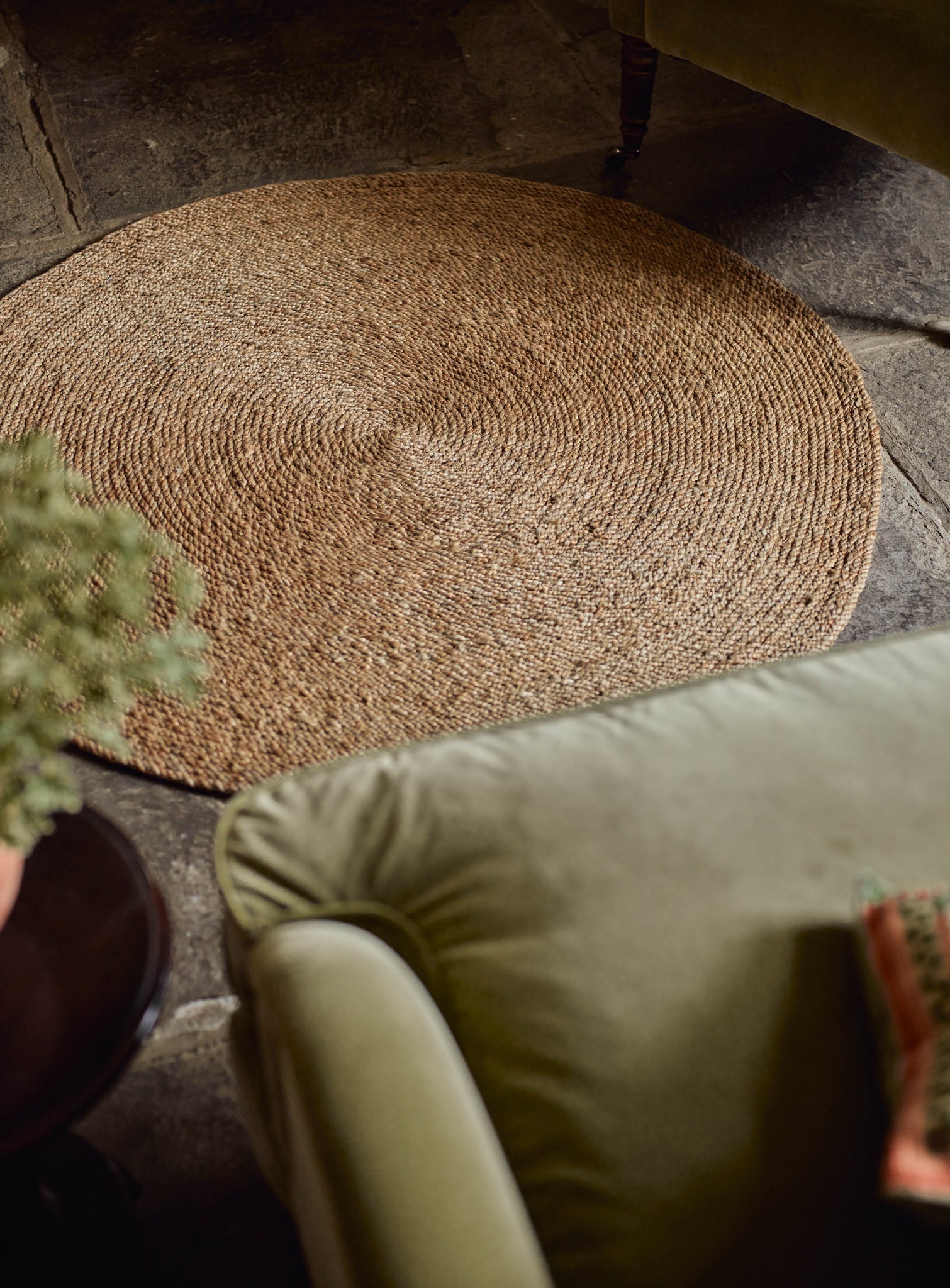 Round Jute Rug, Small | Rowen & Wren