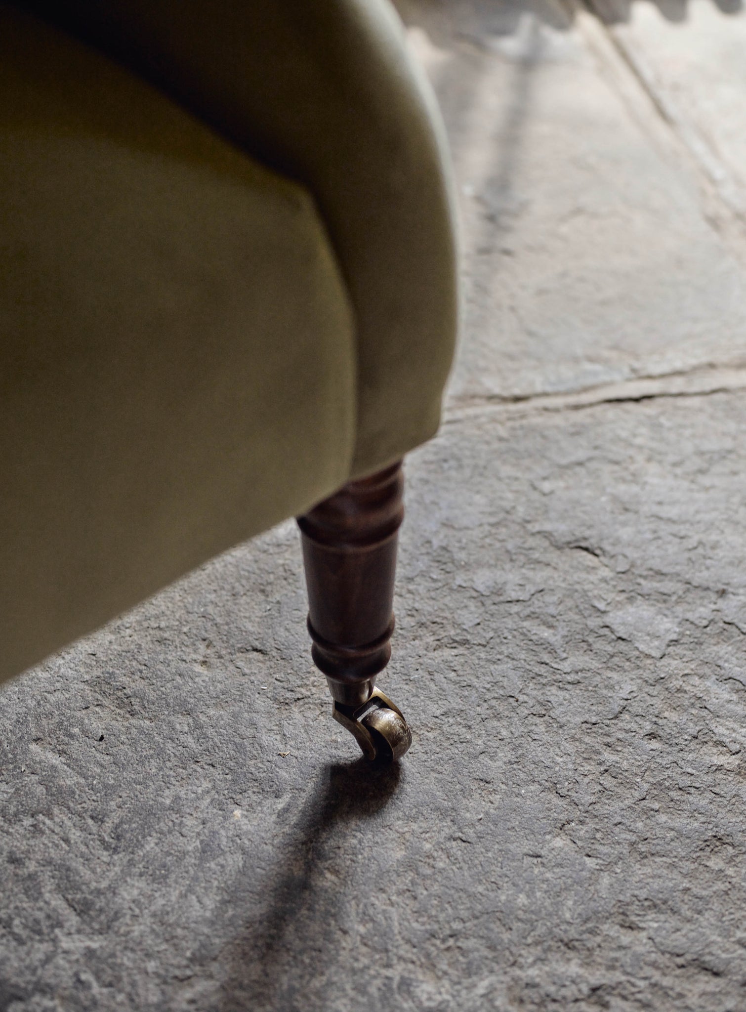 Bromley Wingback Chair, Parchment Cotton