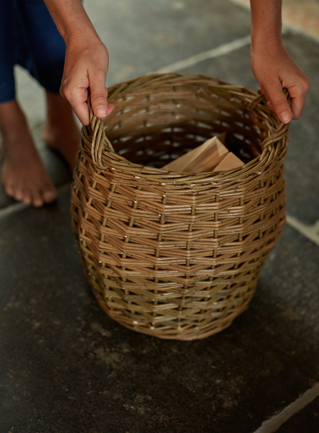 Handwoven Willow Basket