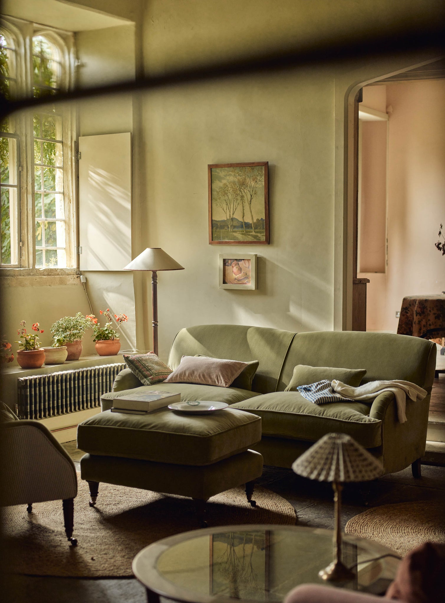 Abington Sofa, Three Seater, Charcoal Cotton