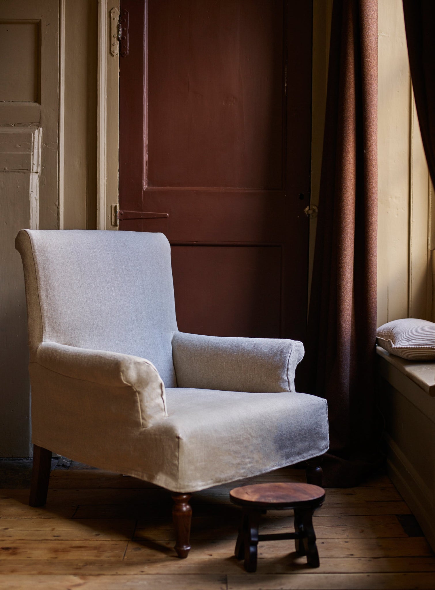 Wilford Armchair Cover, Soft Sage Cotton