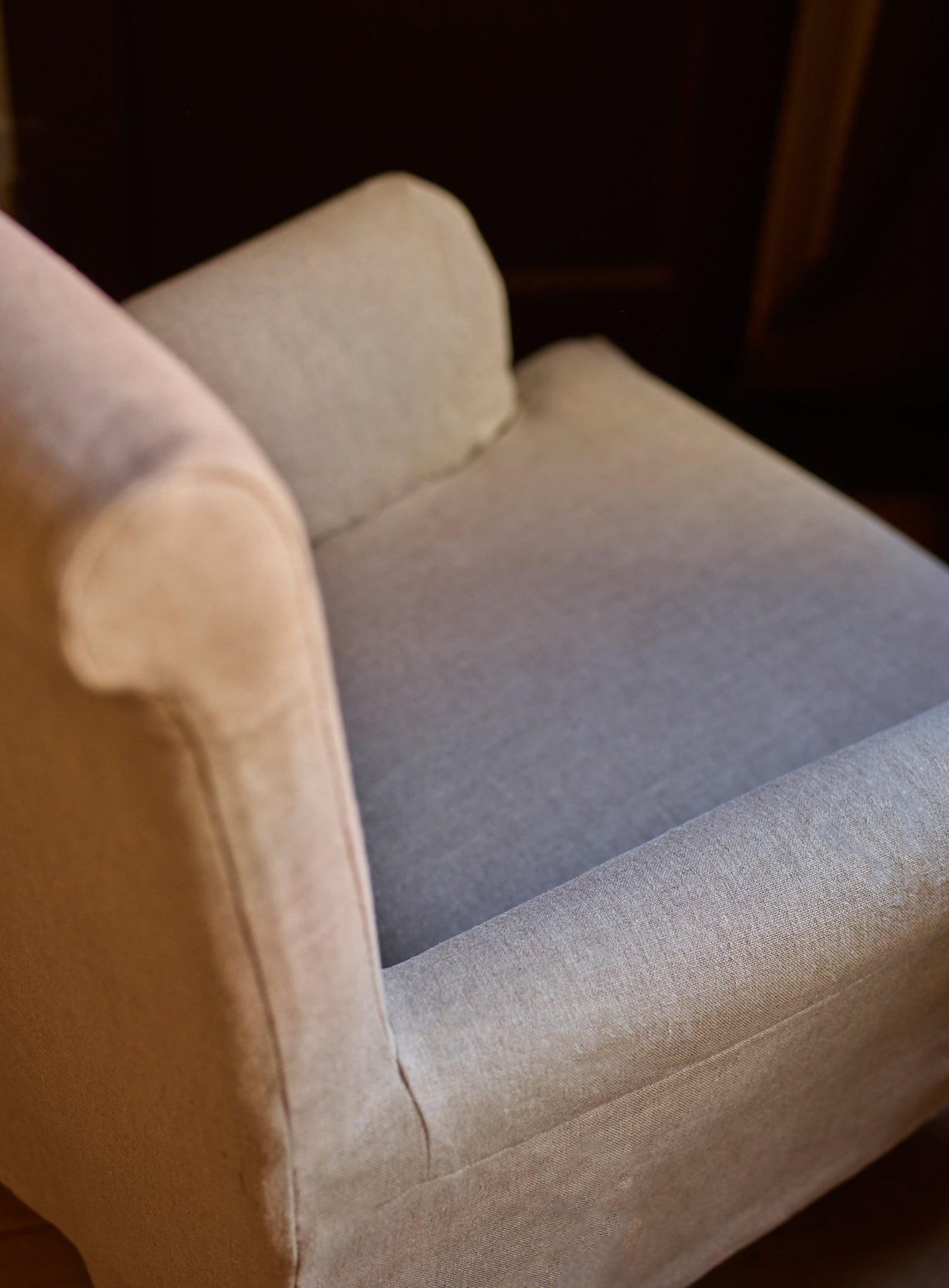 Wilford Armchair, Grey Linen, Additional Cover