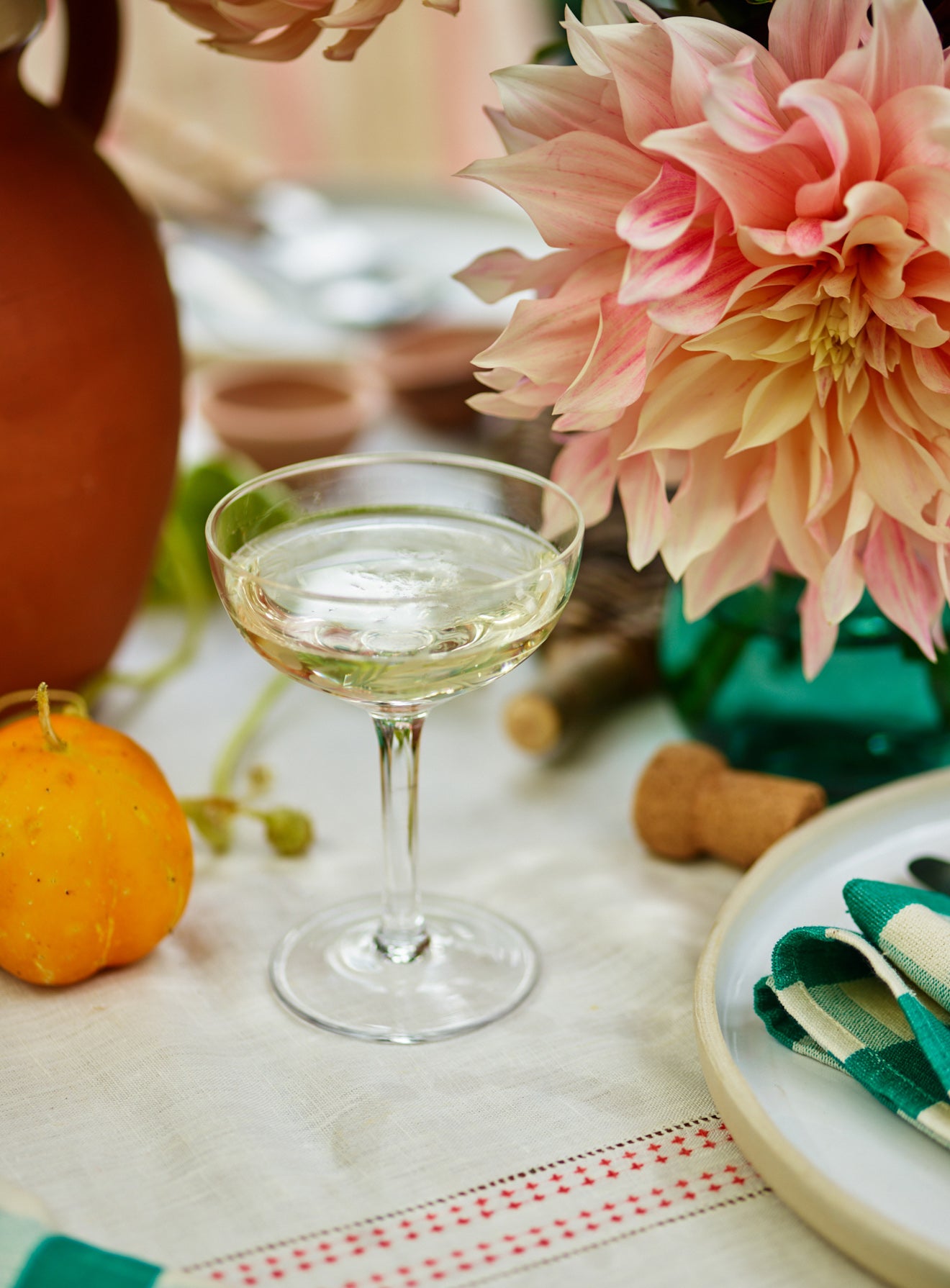 Dillie Champagne Saucers, Set of Four