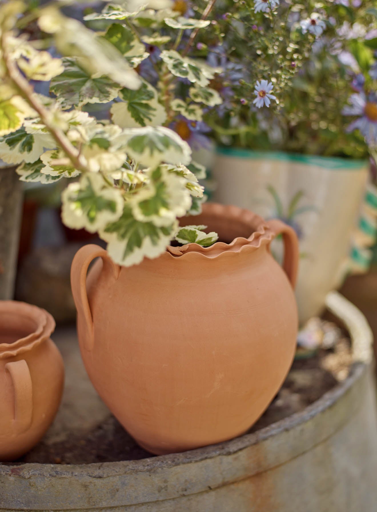 Etta Terracotta Vase | Large Antique Clay Pot | Rowen & Wren