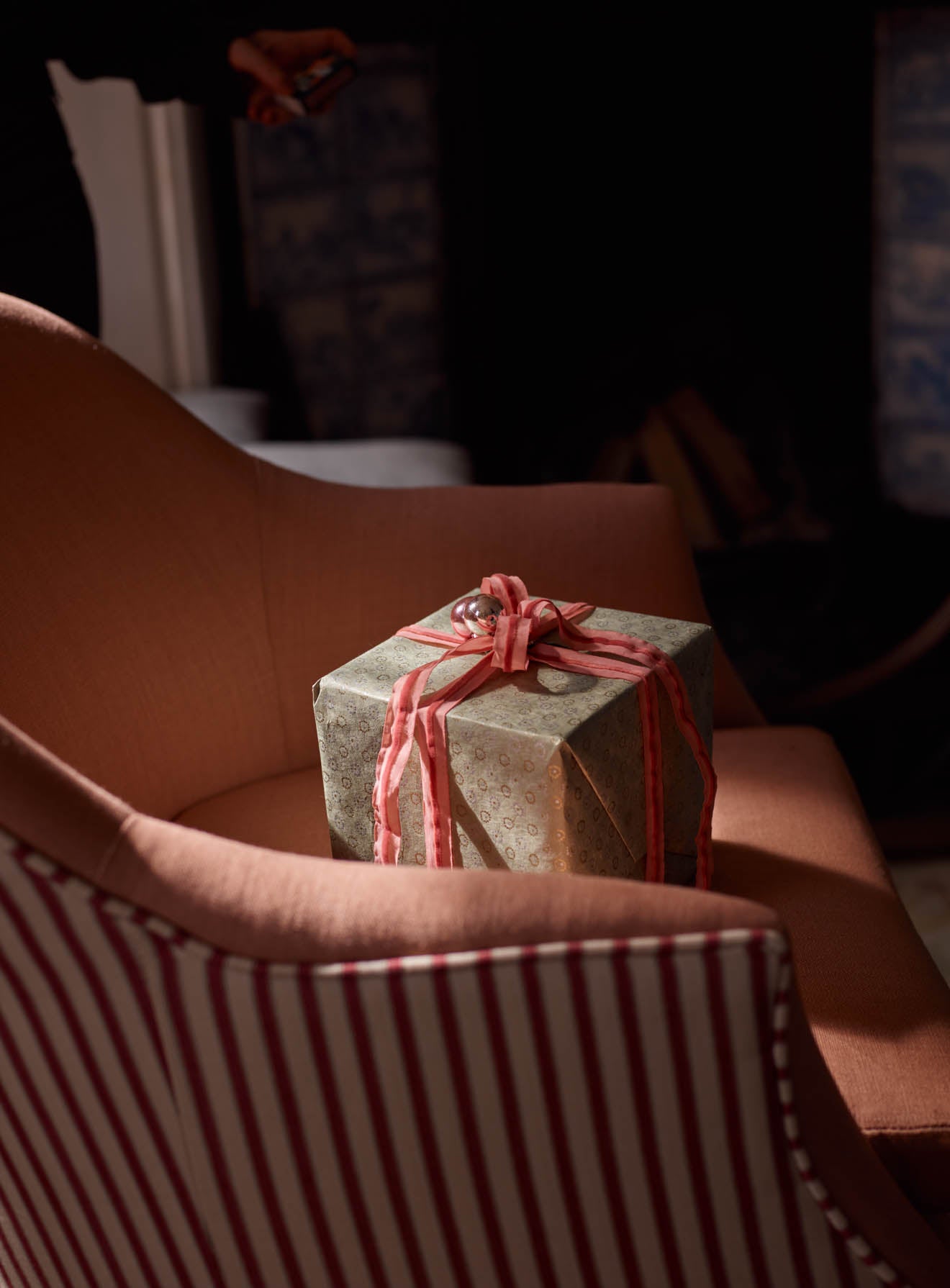 Handmade Wrapping Paper, Sage Spotted, Set of Three