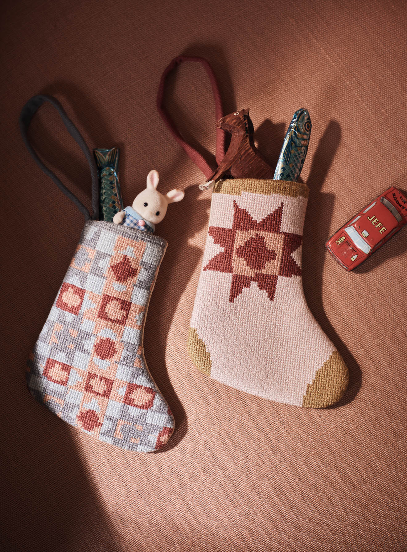 Needlepoint Decoration, Set of Two