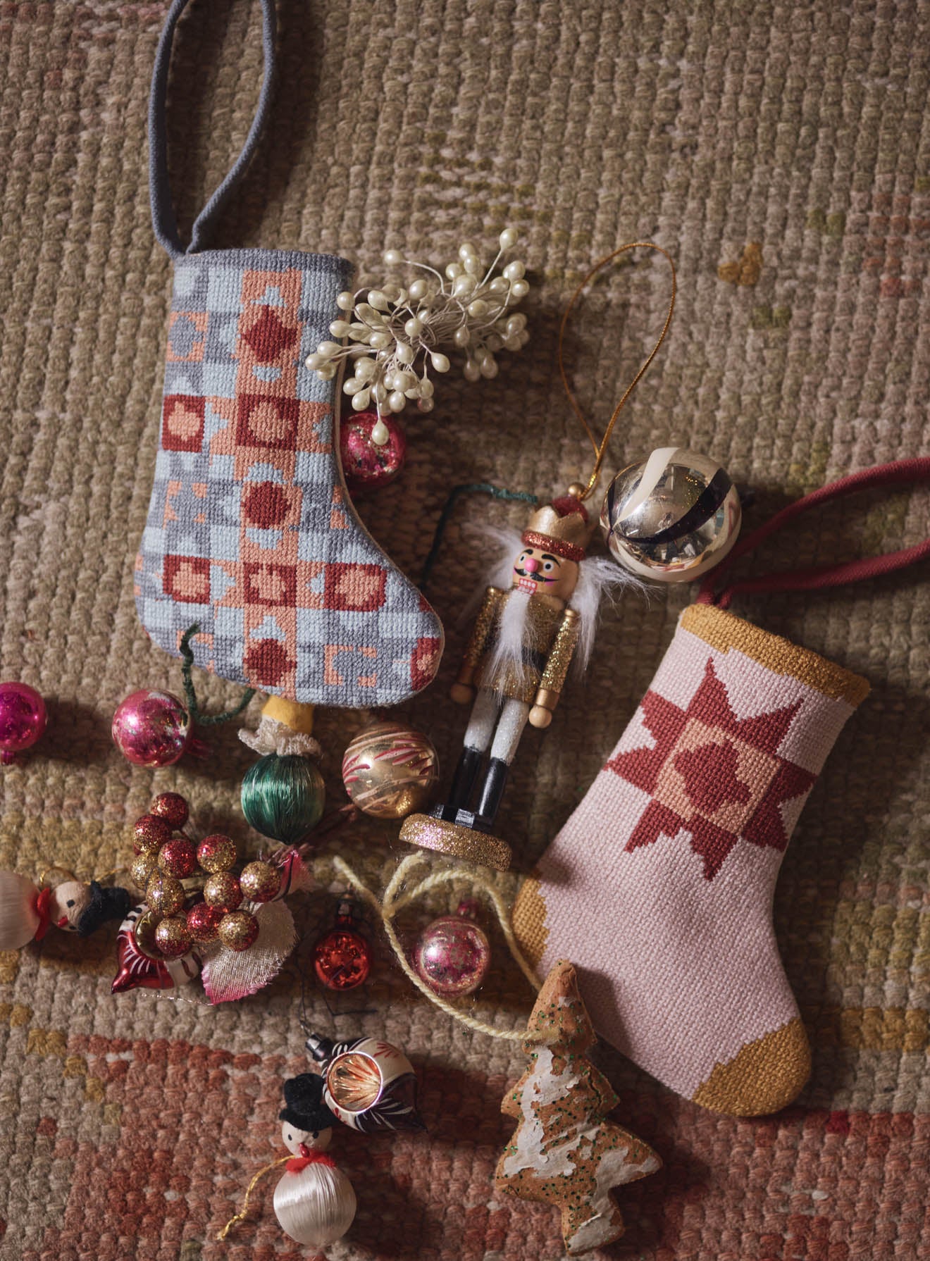 Needlepoint Decoration, Set of Two