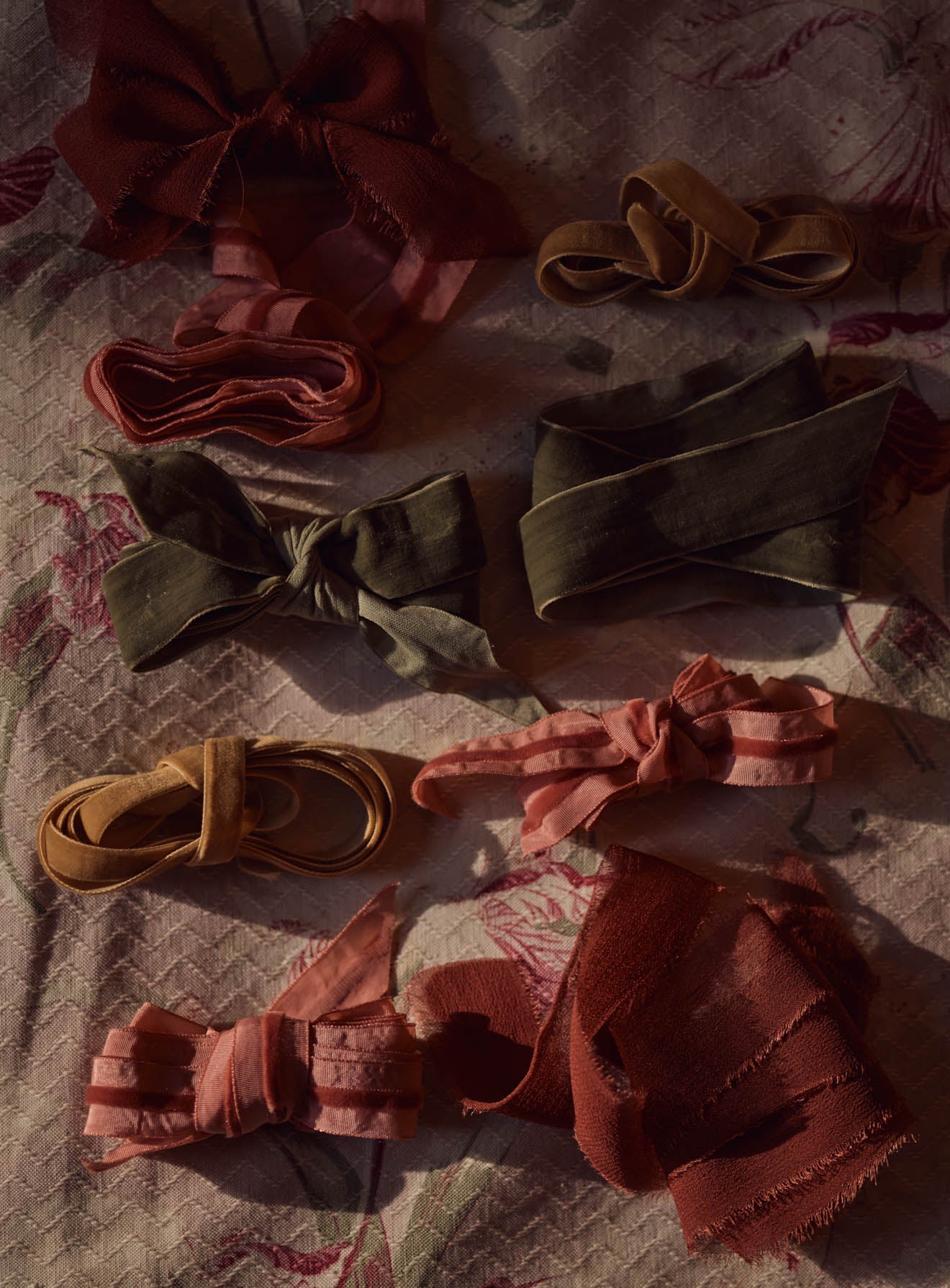 Satin Ribbon, Currant Red