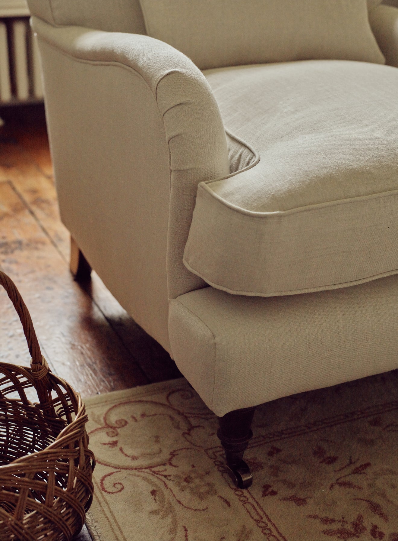 Abington Armchair, Parchment Cotton