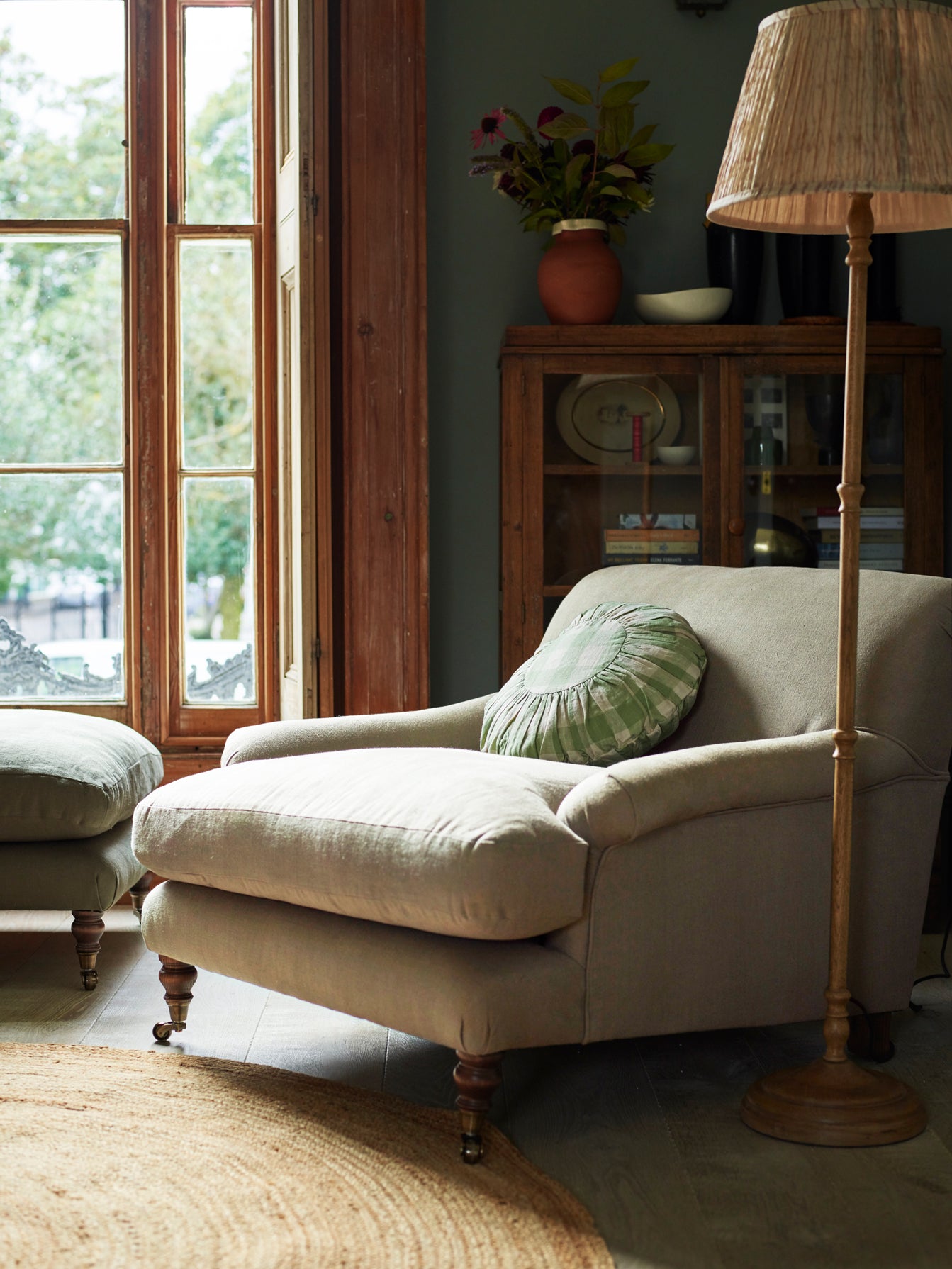 Remy Armchair in Natural Linen by Rowen & Wren