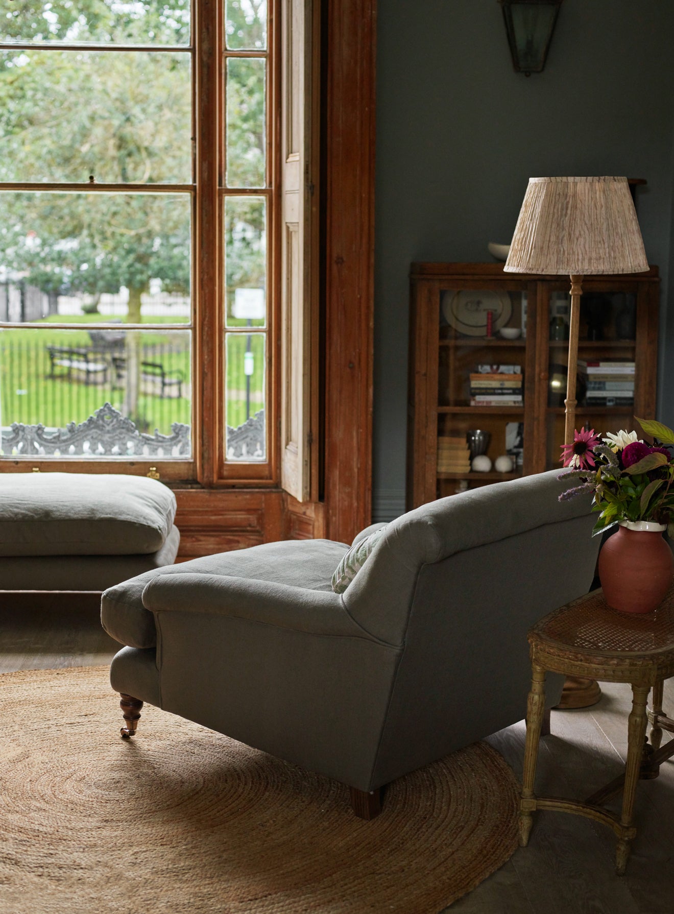 Remy Armchair, Olive Linen