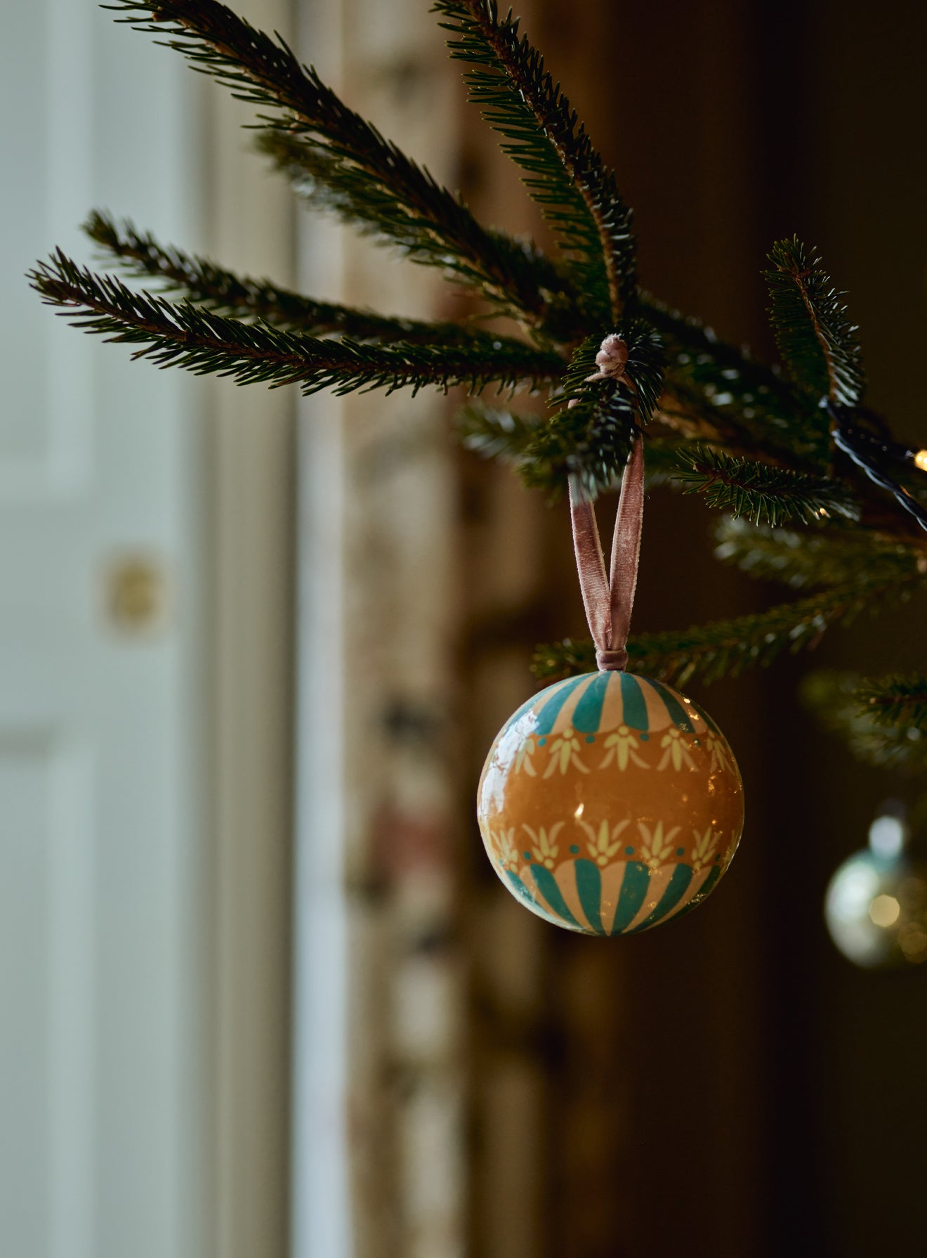 Hand Painted Decorations, Set of Five