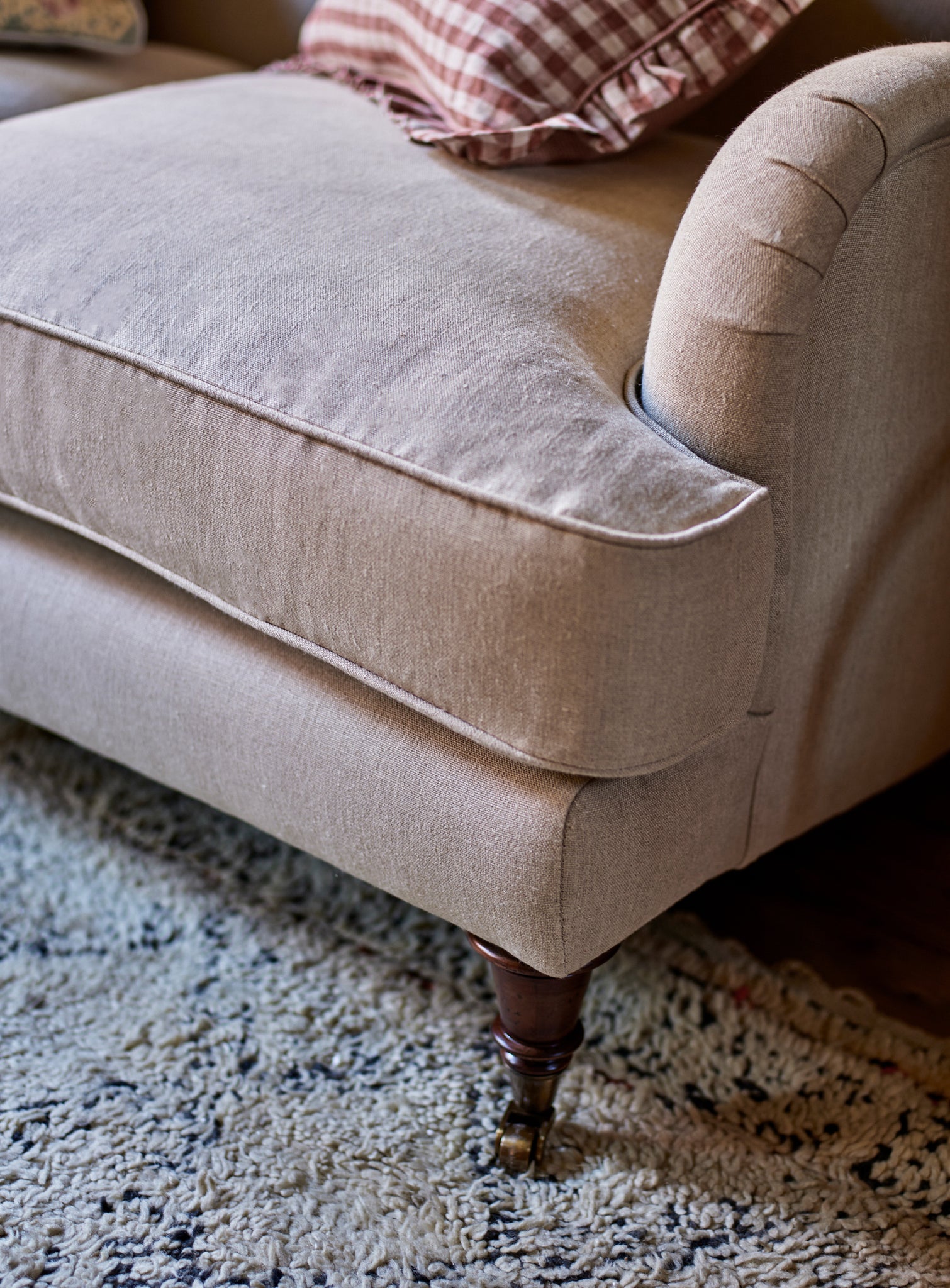 Abington Sofa, Two Seater, Heritage Mole Stripe