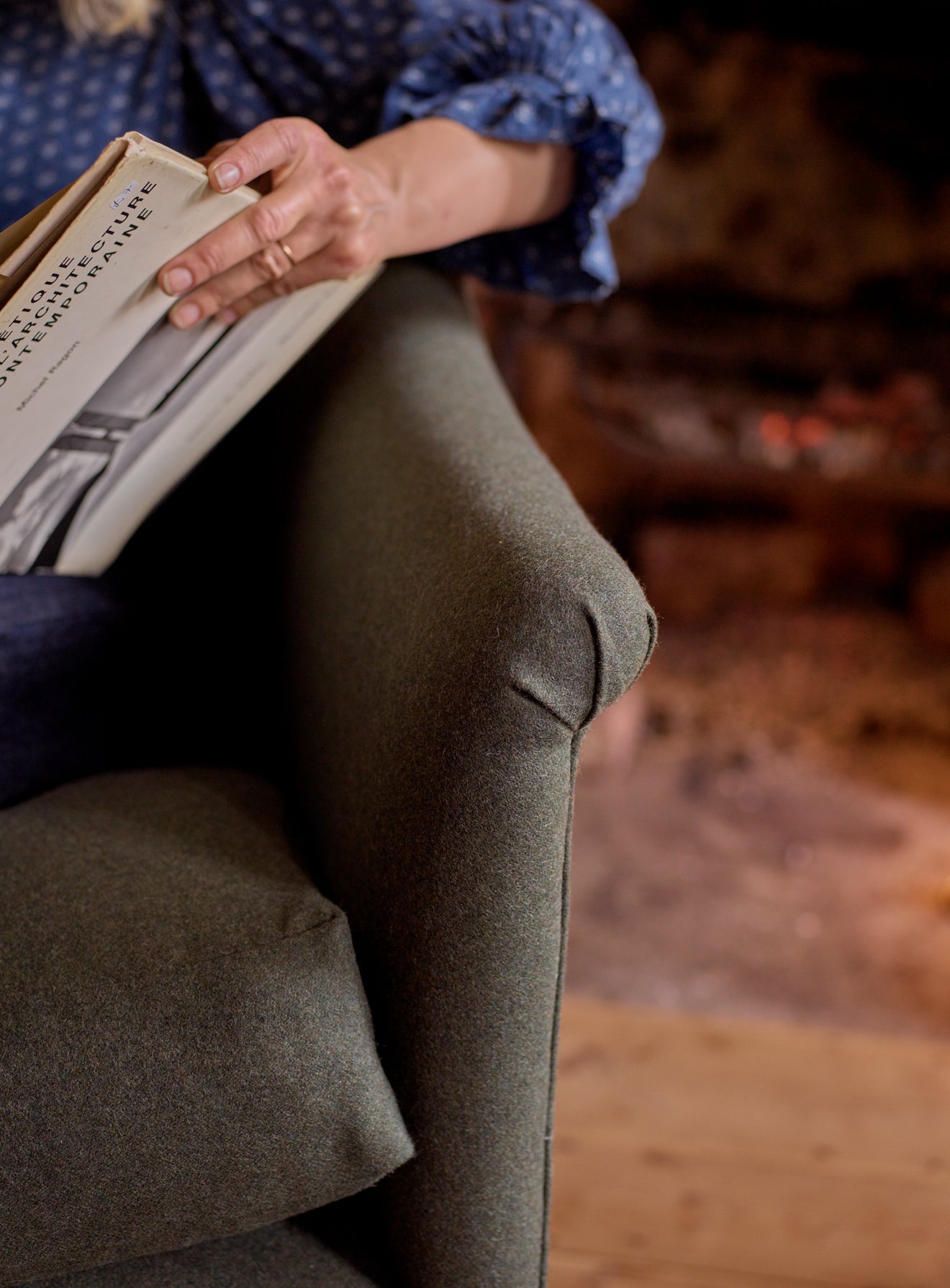 Elbert Armchair, Soft Sage Cotton