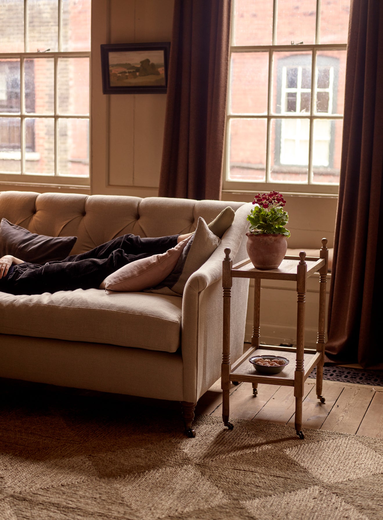 Elbert Sofa, Sage Velvet