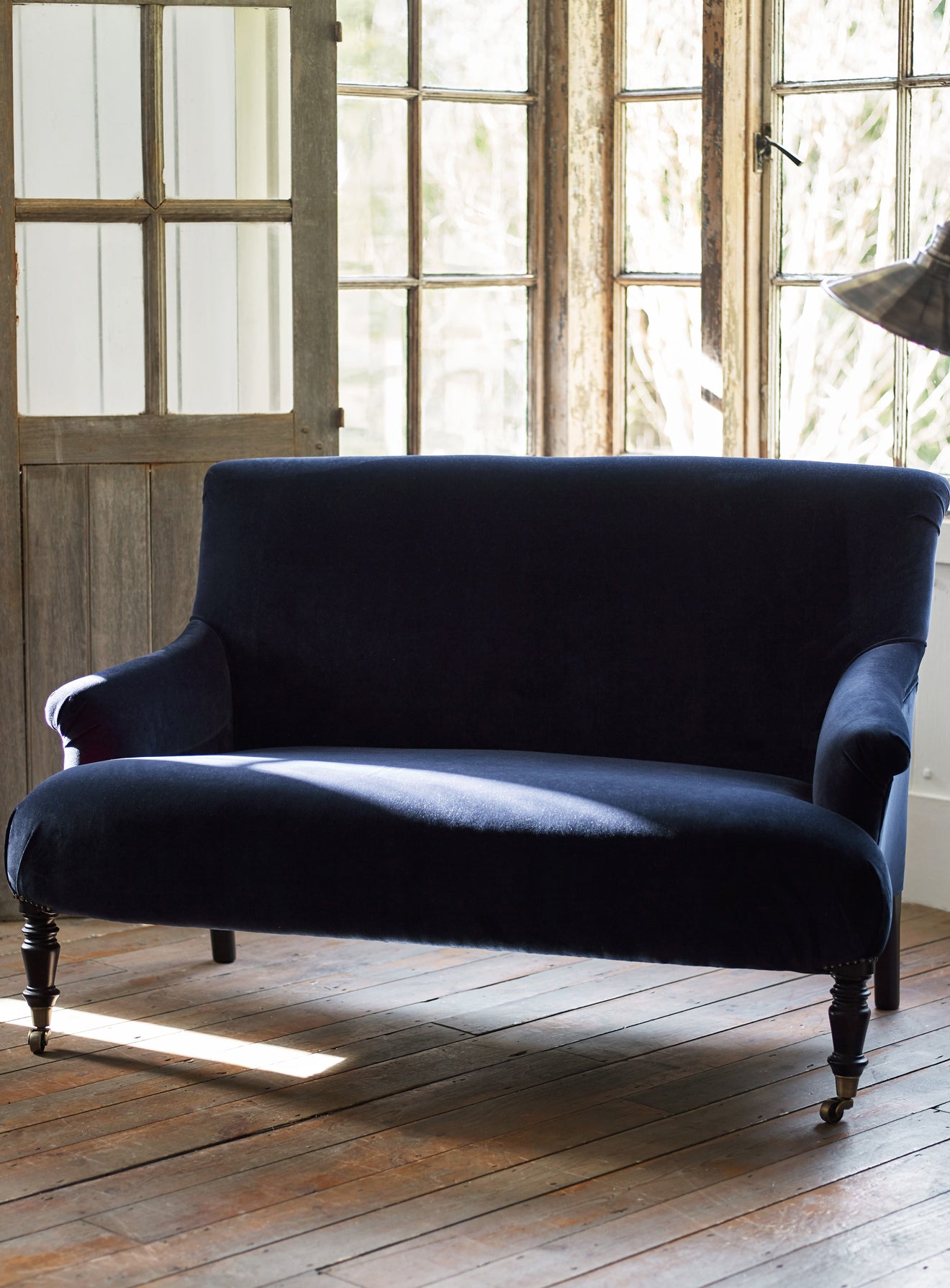 Finley Sofa, Rust Velvet