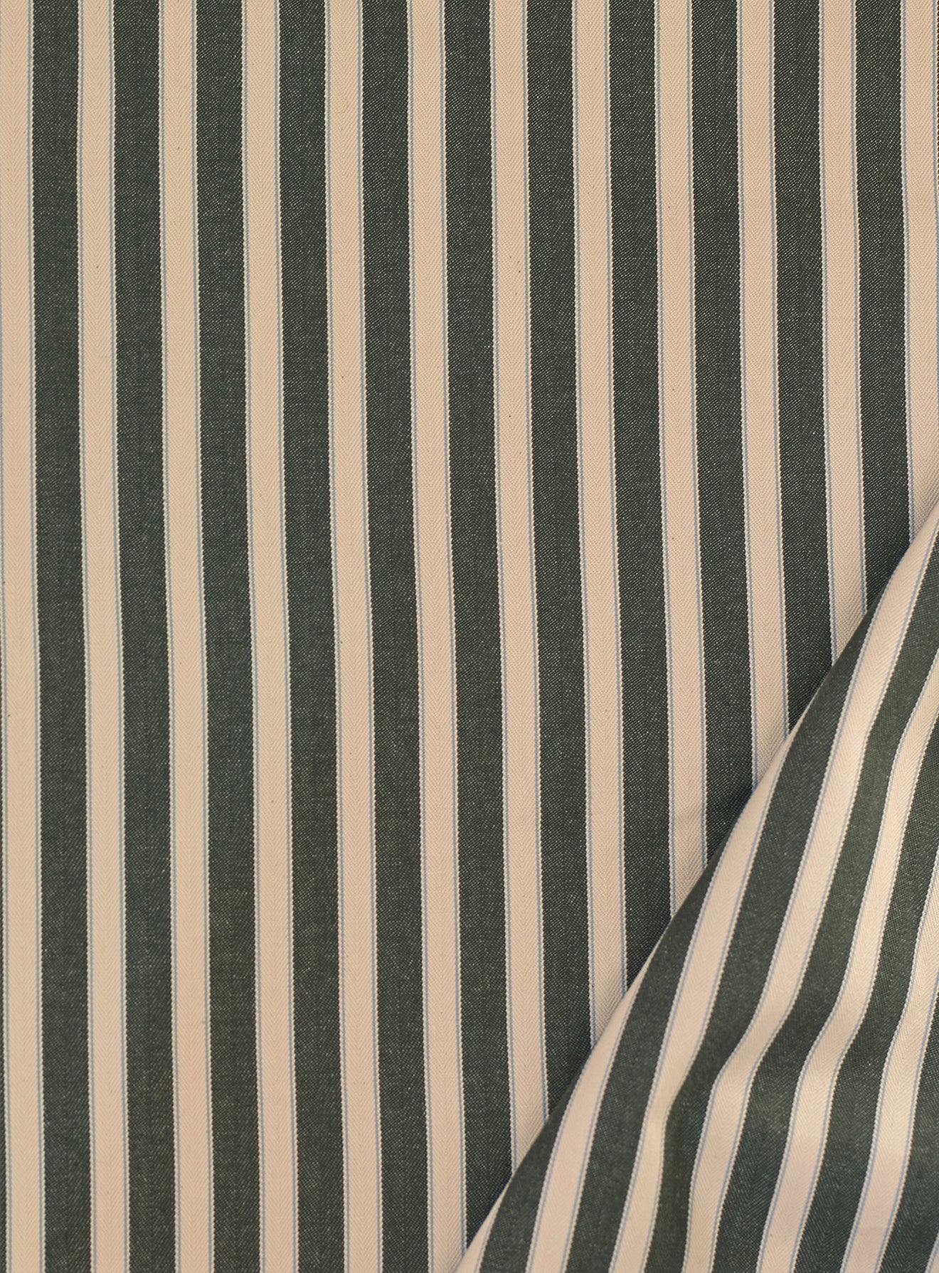 Edmund Footstool, Small, Heritage Green Stripe