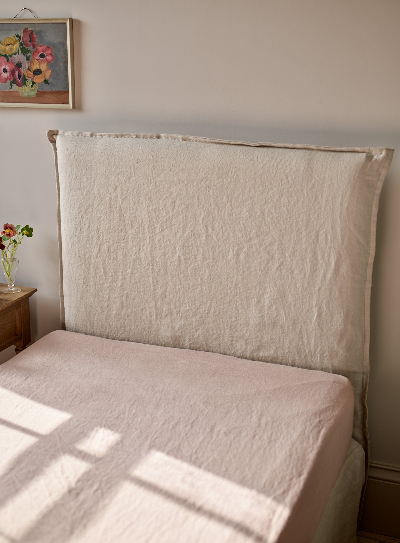 Mila Headboard, Straw Cotton