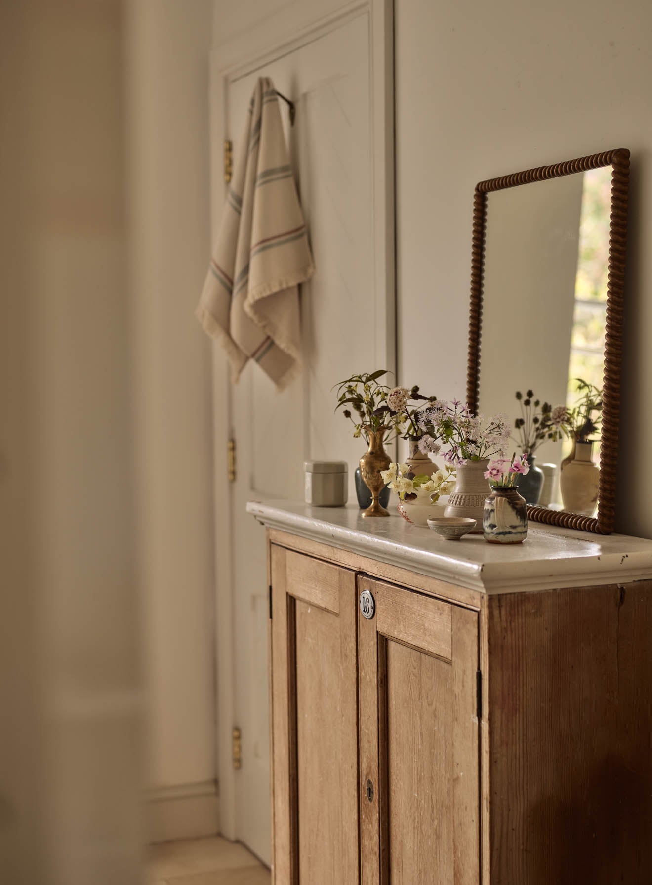 Moray Twisted Oak Mirror, Rectangular