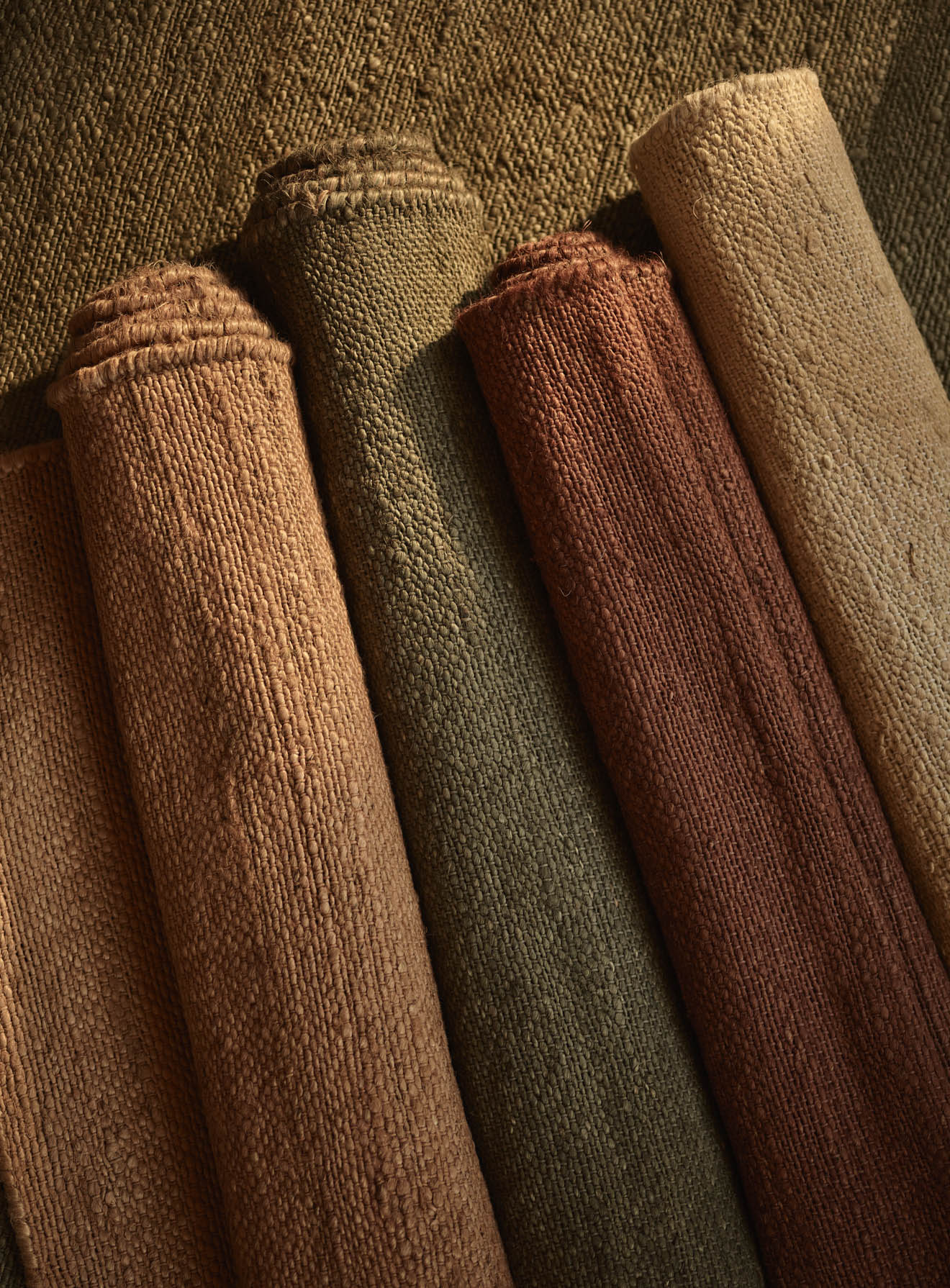 Camel Brown Jute Rug. 