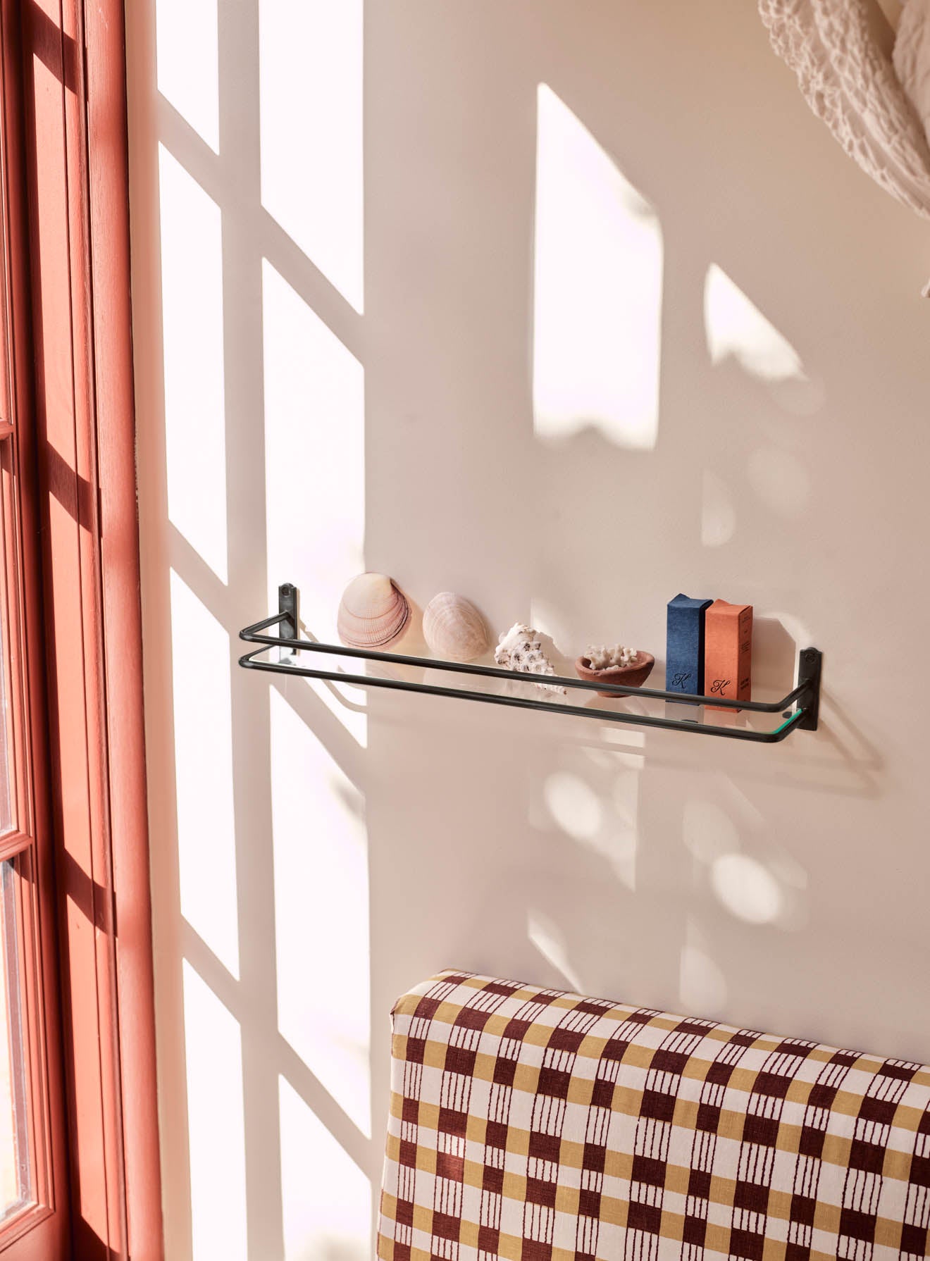 Bilton Bathroom Shelf Blackened Brass
