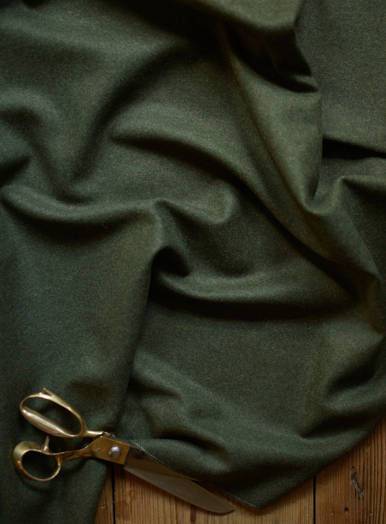 Freyer Footstool, Rectangular, Moss Wool