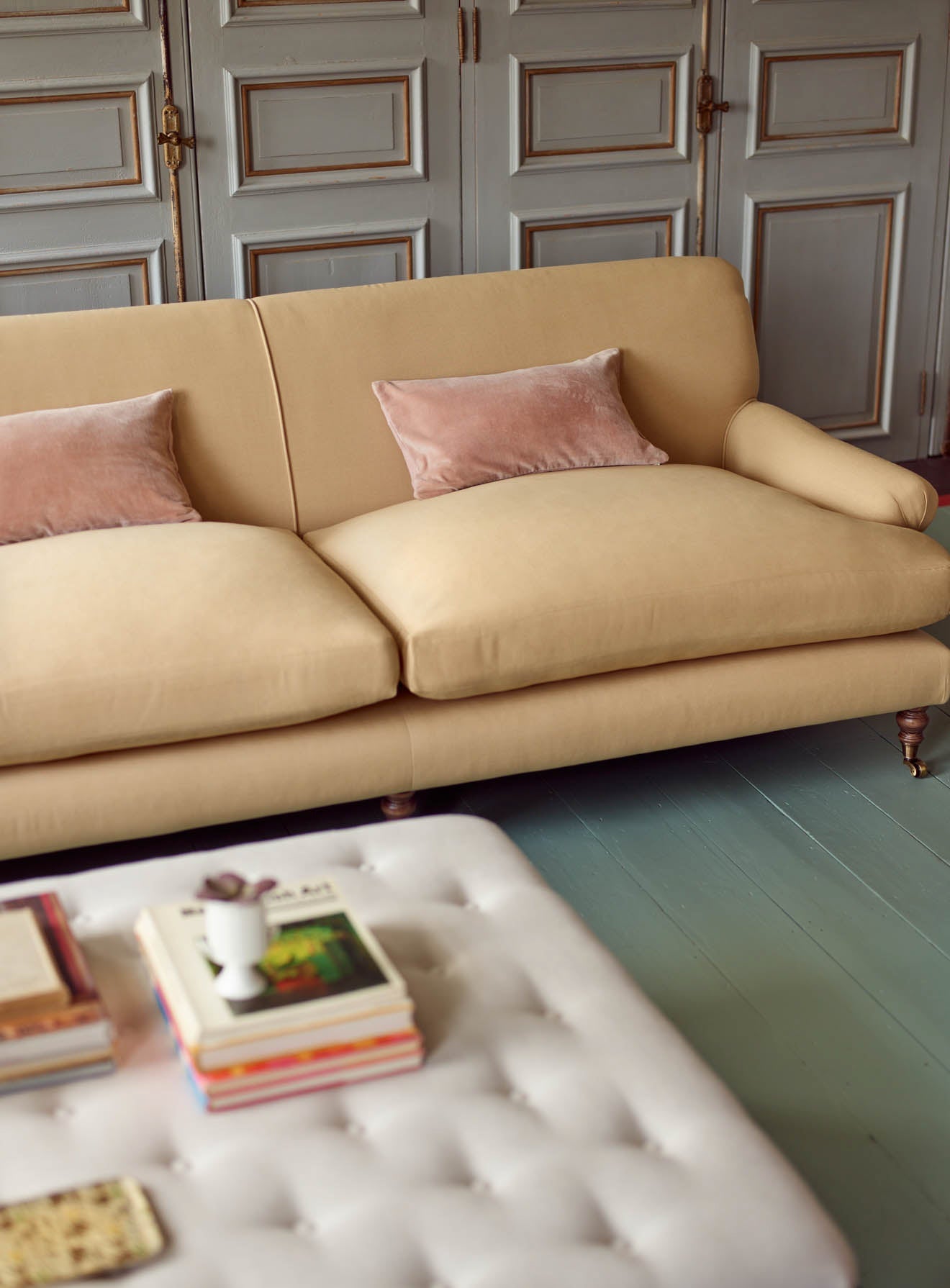 Remy Sofa, Three Seater, Soft Sage Cotton