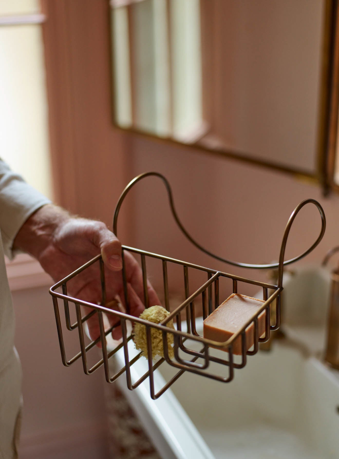 Bilton Bath Caddy Antique Brass