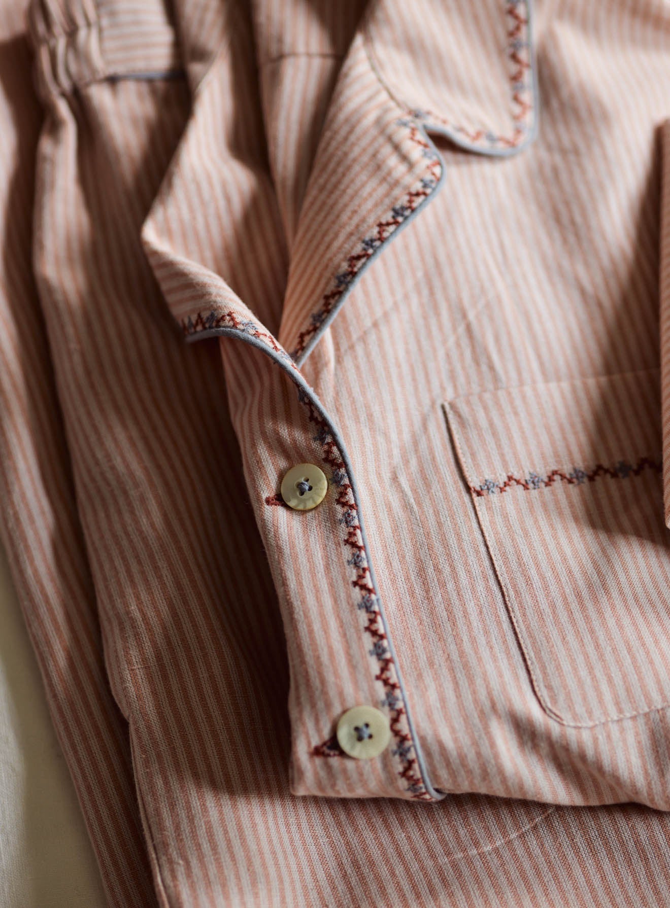 Embroidered Pyjamas, Extra Large