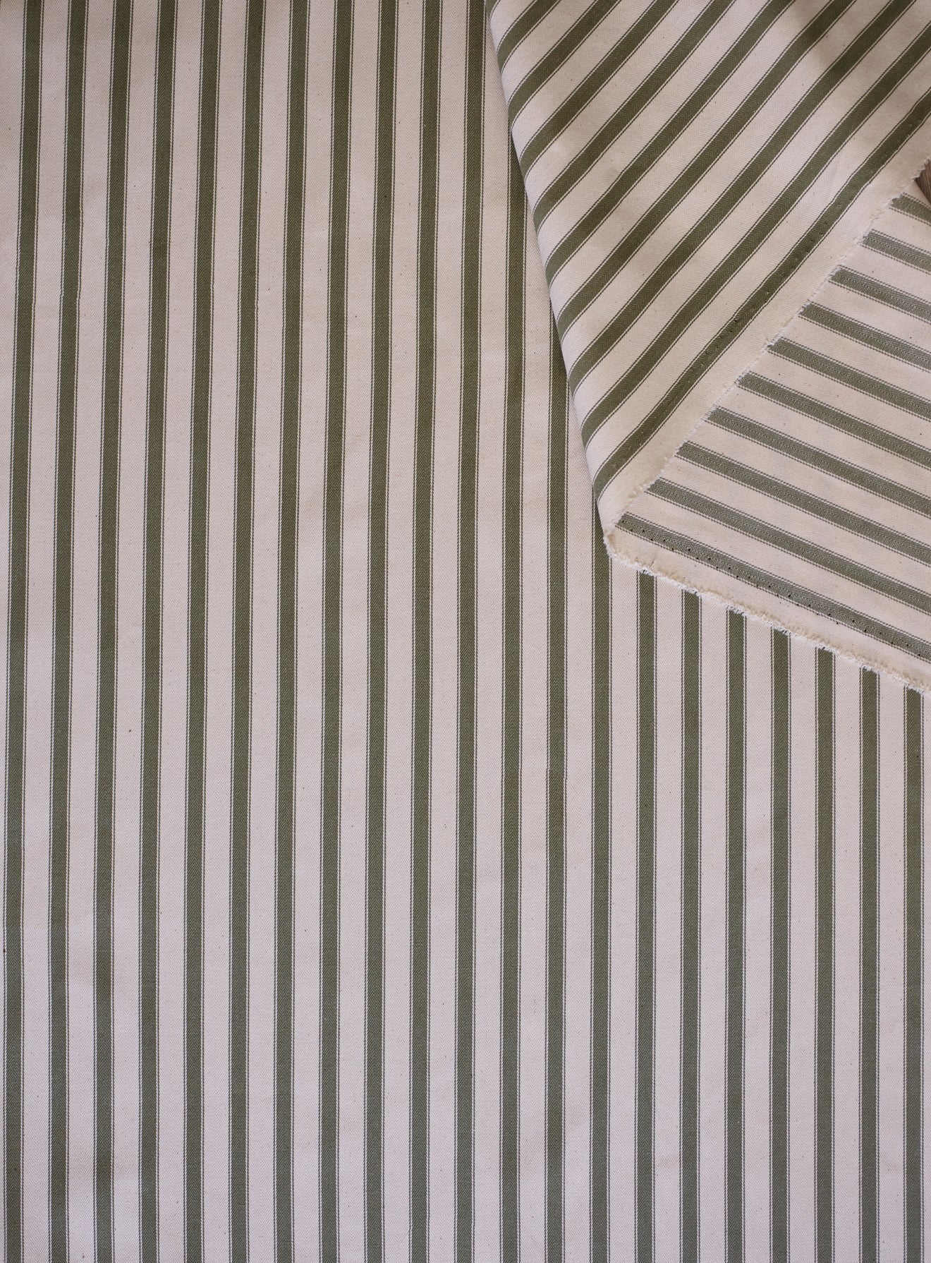 Mila Upholstered Bench, Sage Stripe