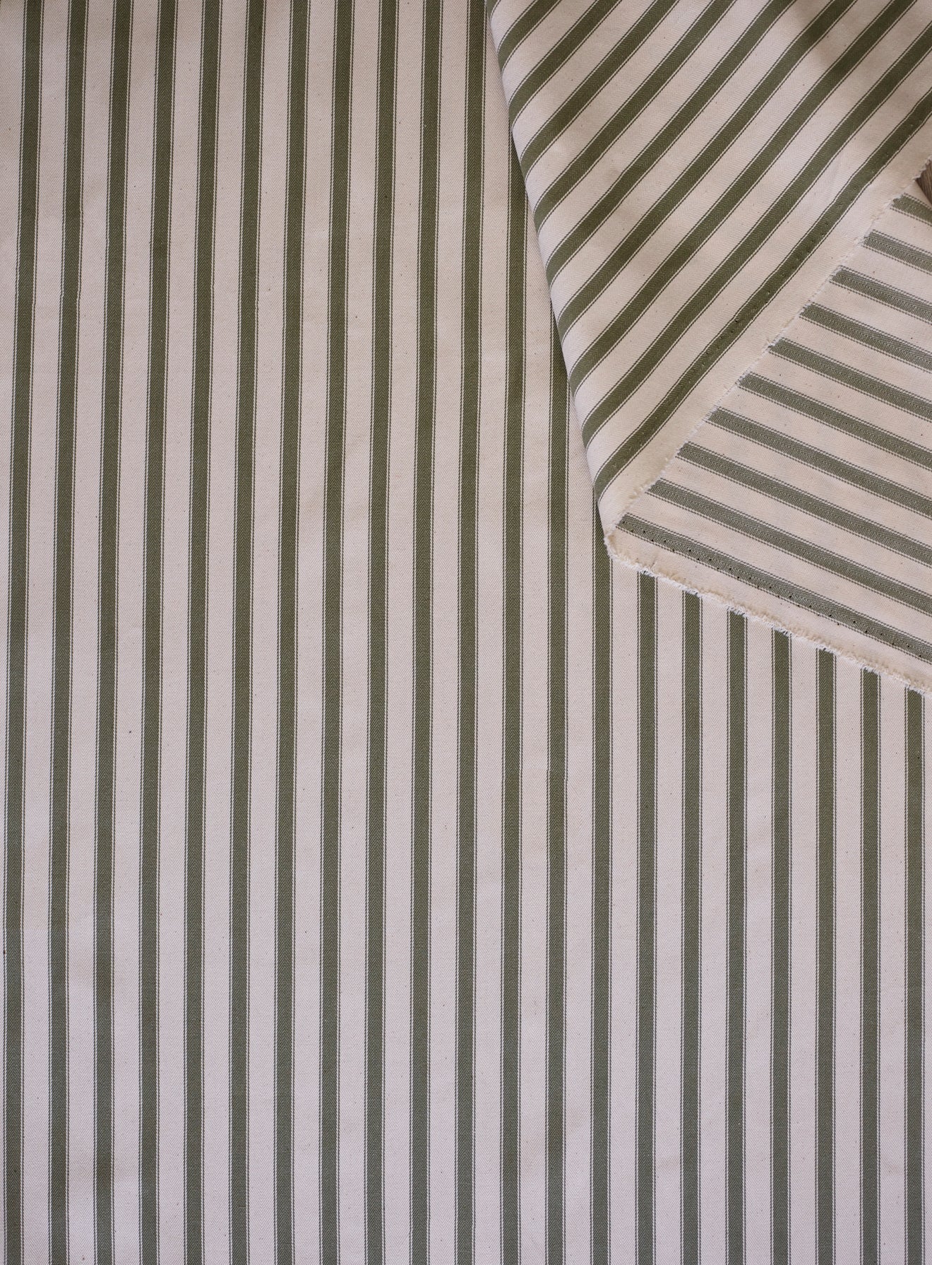 Mila Loose Cover Headboard, Sage Stripe