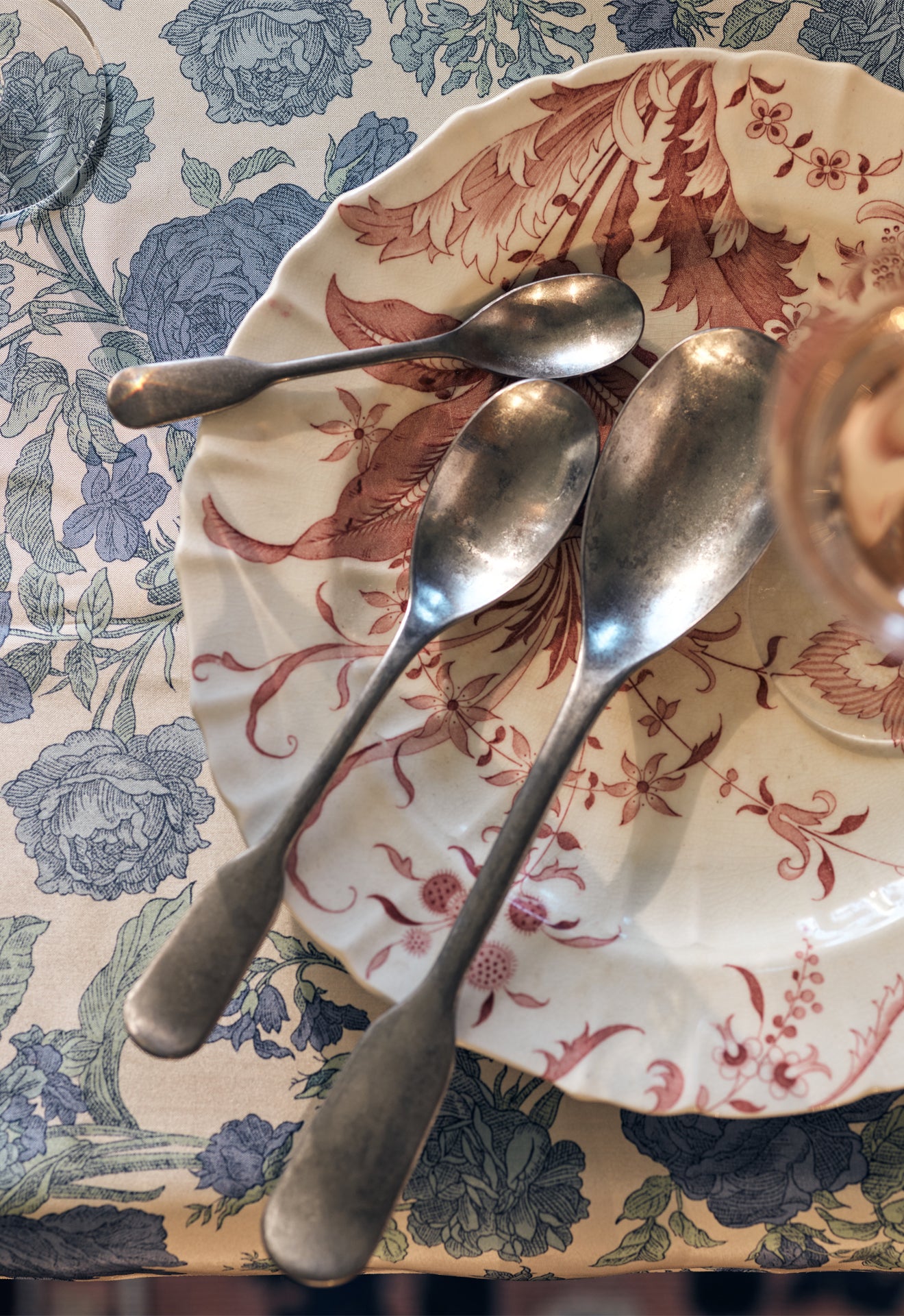 Vintage Satin Cutlery Serving Spoon