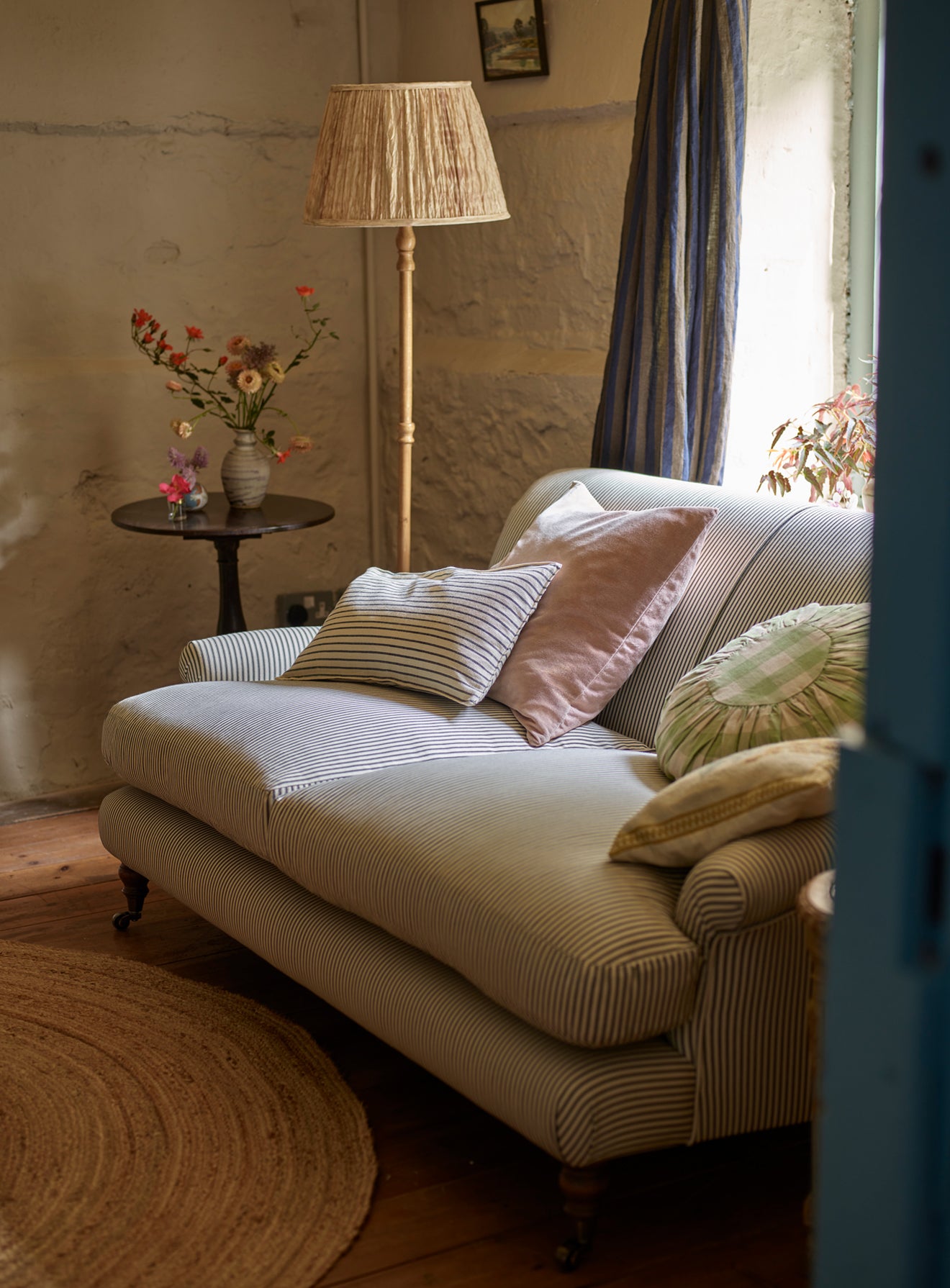 Remy Sofa, Two Seater, Plaster Pink Linen