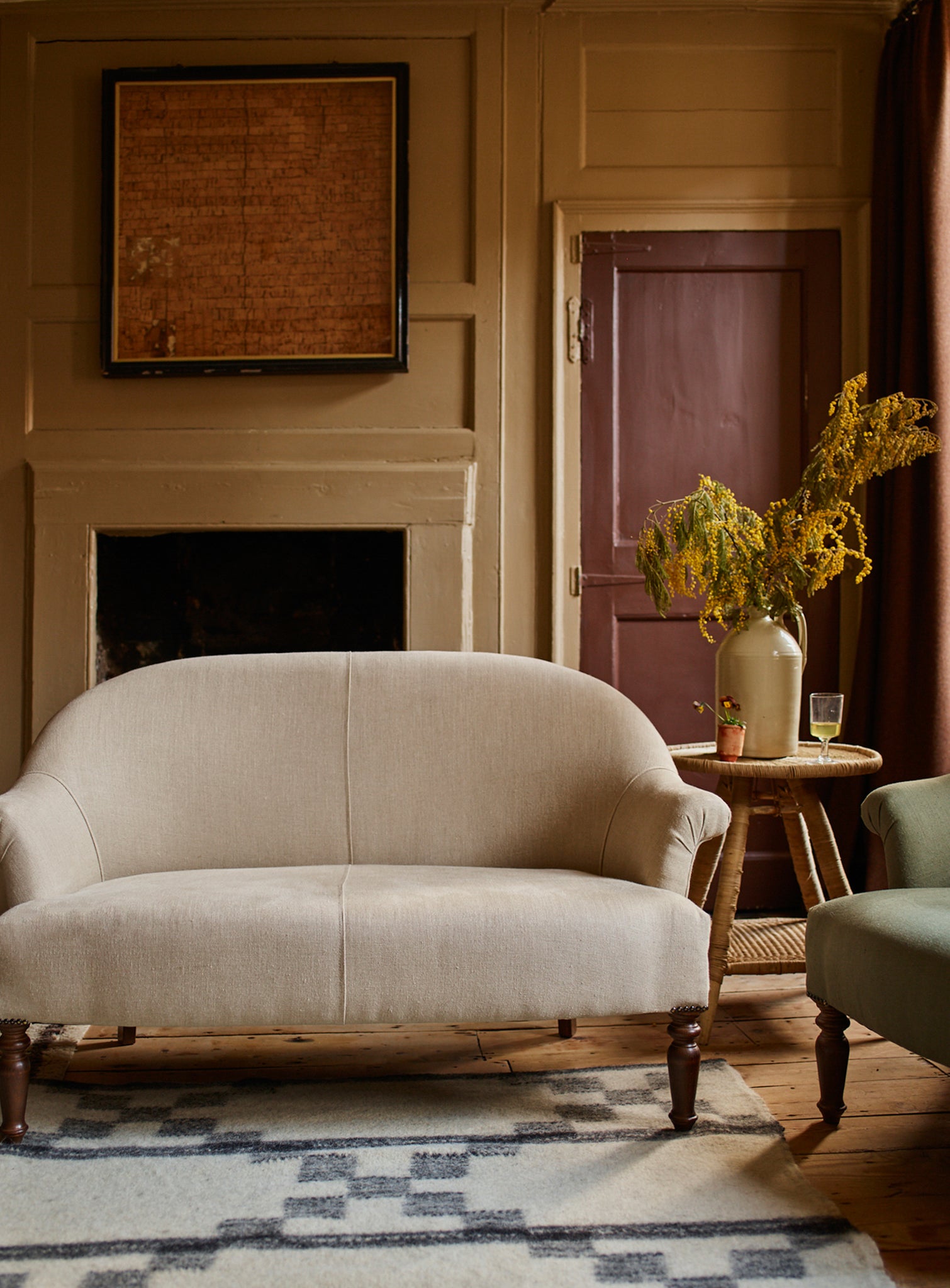 Clandon Sofa, Natural Linen