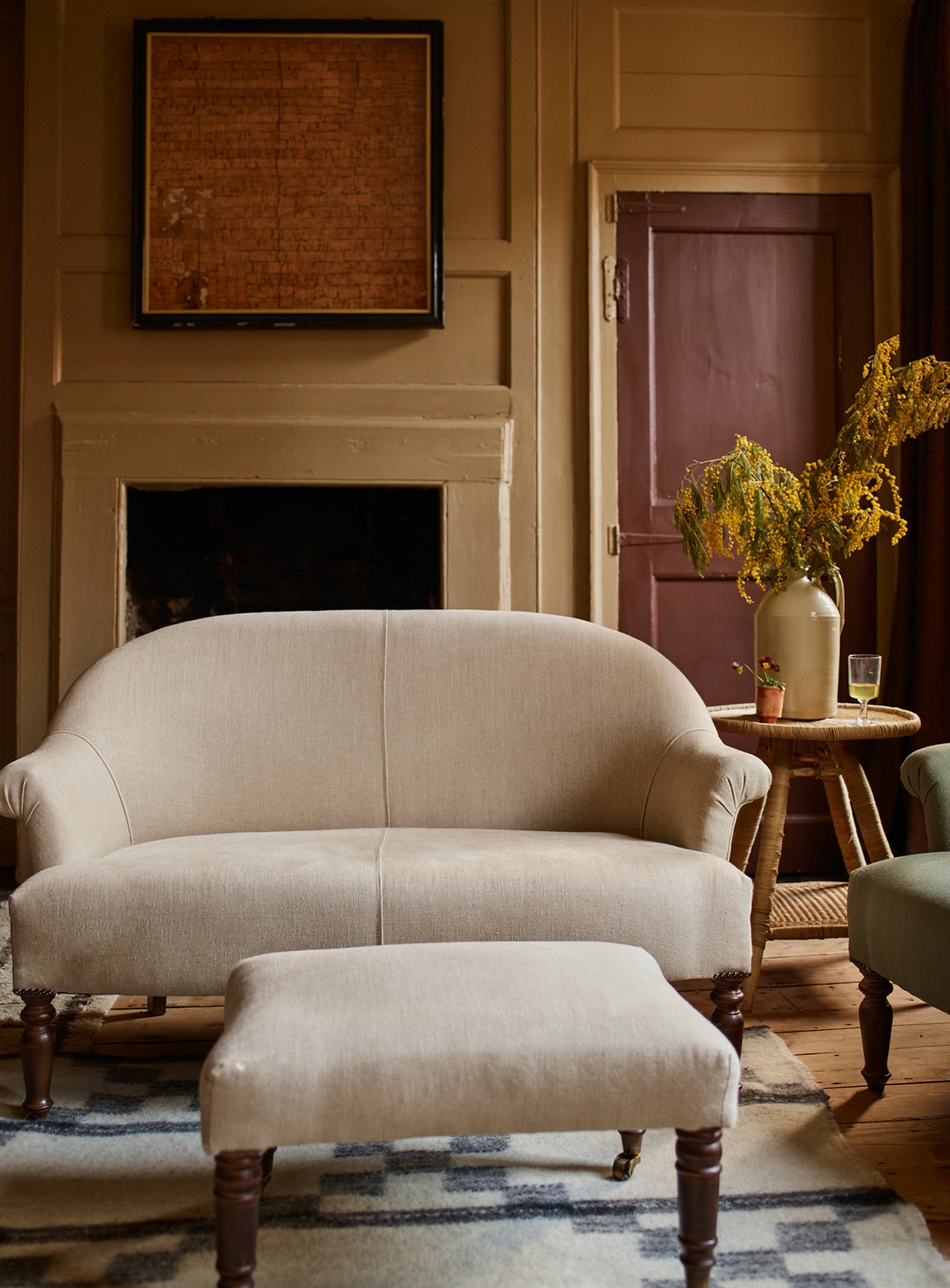 Clandon Sofa, Grey Linen