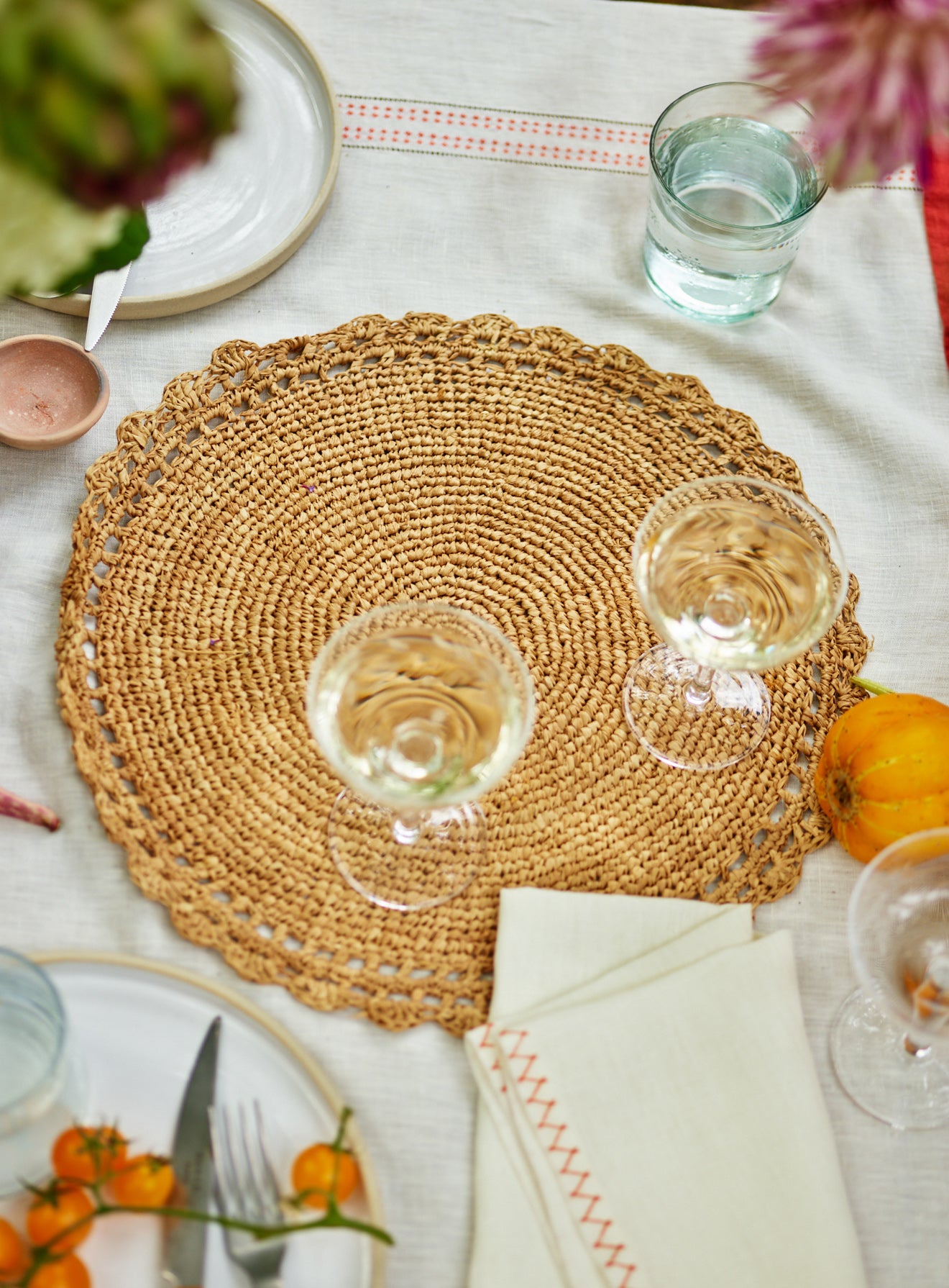 Handwoven Raffia Placemat | Rowen & Wren
