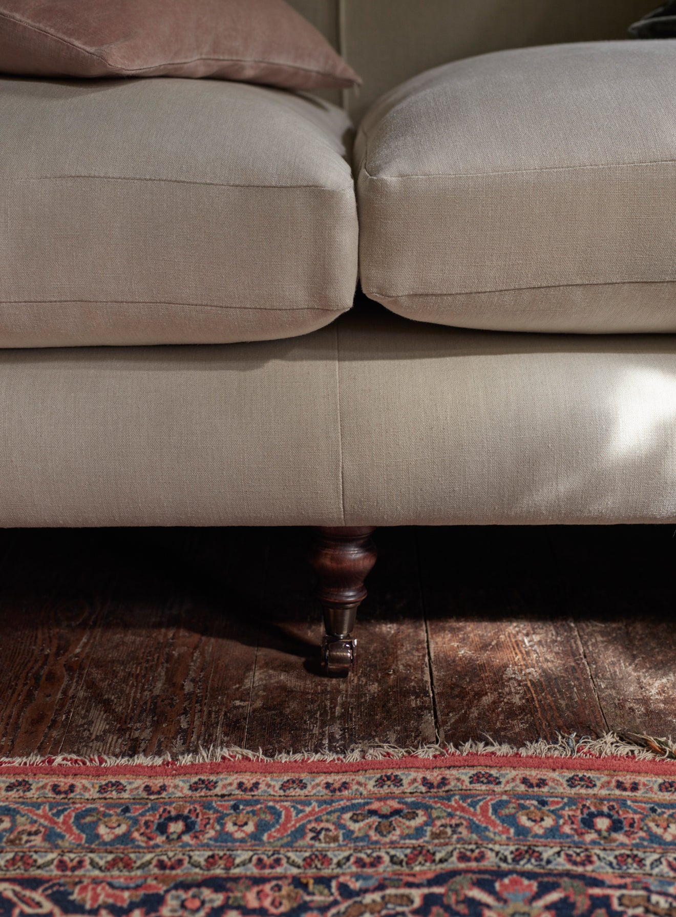 Remy Sofa, Three Seater, Ecru Linen