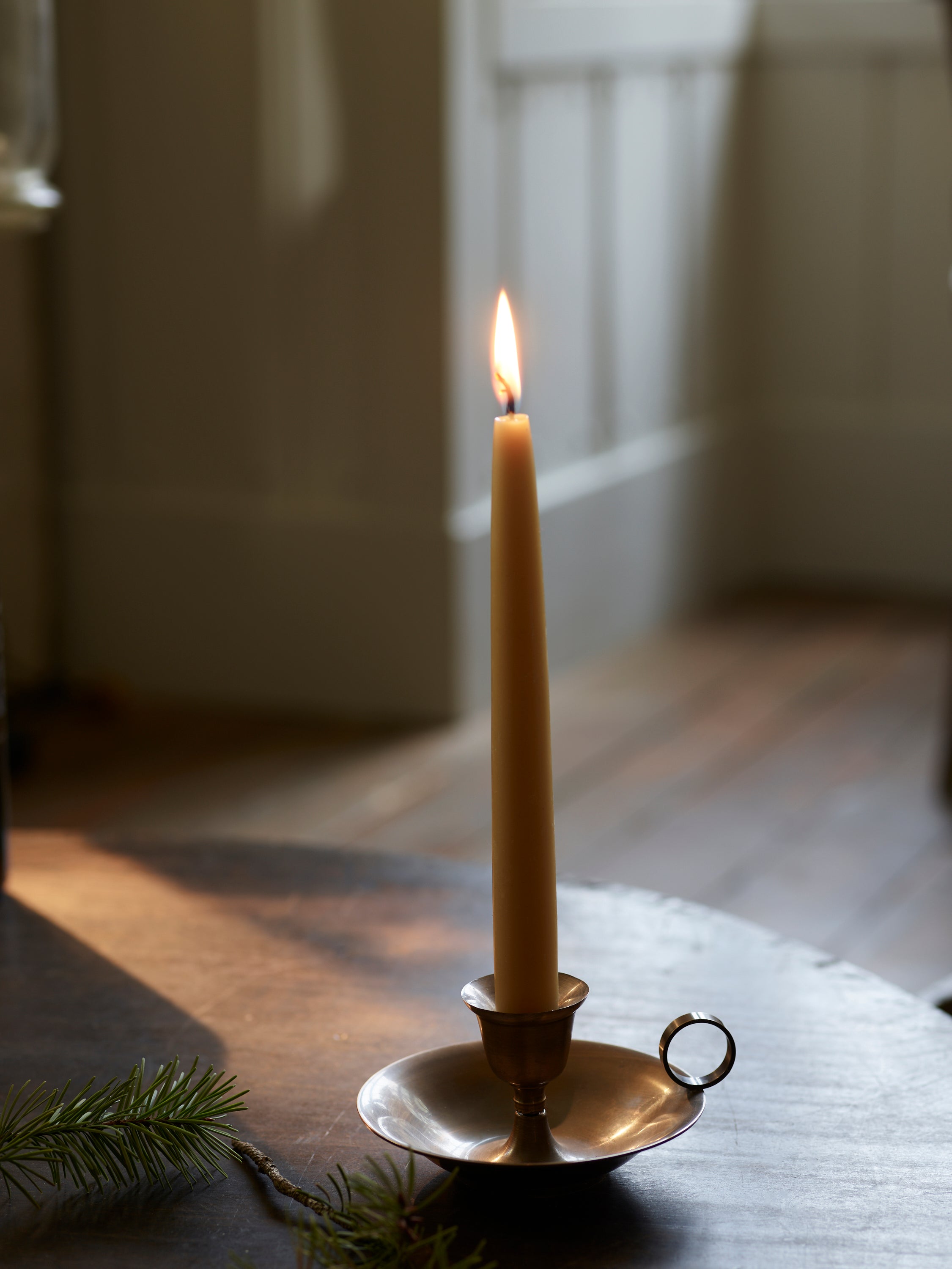 Beeswax Dinner Candles Set Two